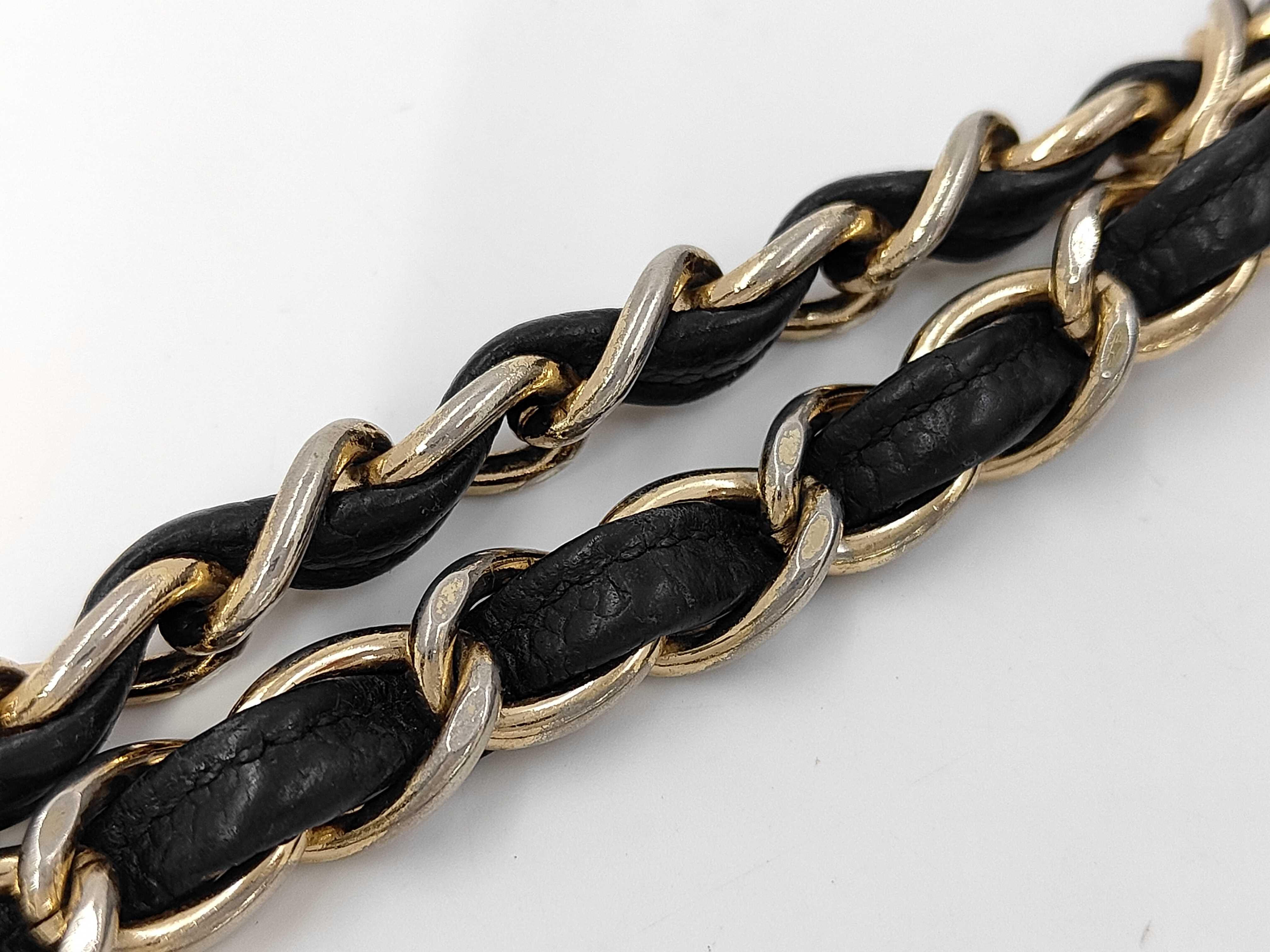 Caviar Skin Matelassé Chain Shoulder Bag with Gold Hardware, Black, Seal 7634461 Shoulder Bag — view 6