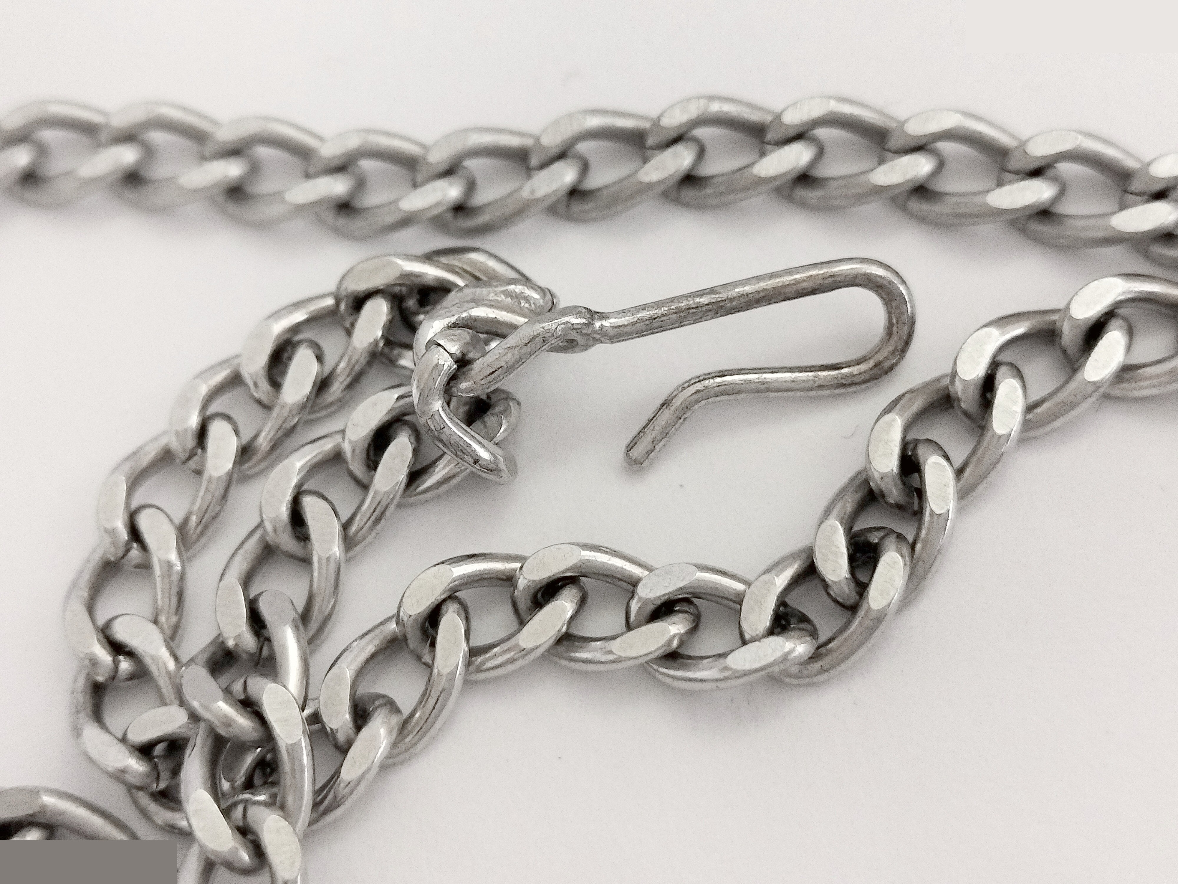 Coco Heart Rhinestone Silver Chain Belt (Chain approx. 90cm) — view 6