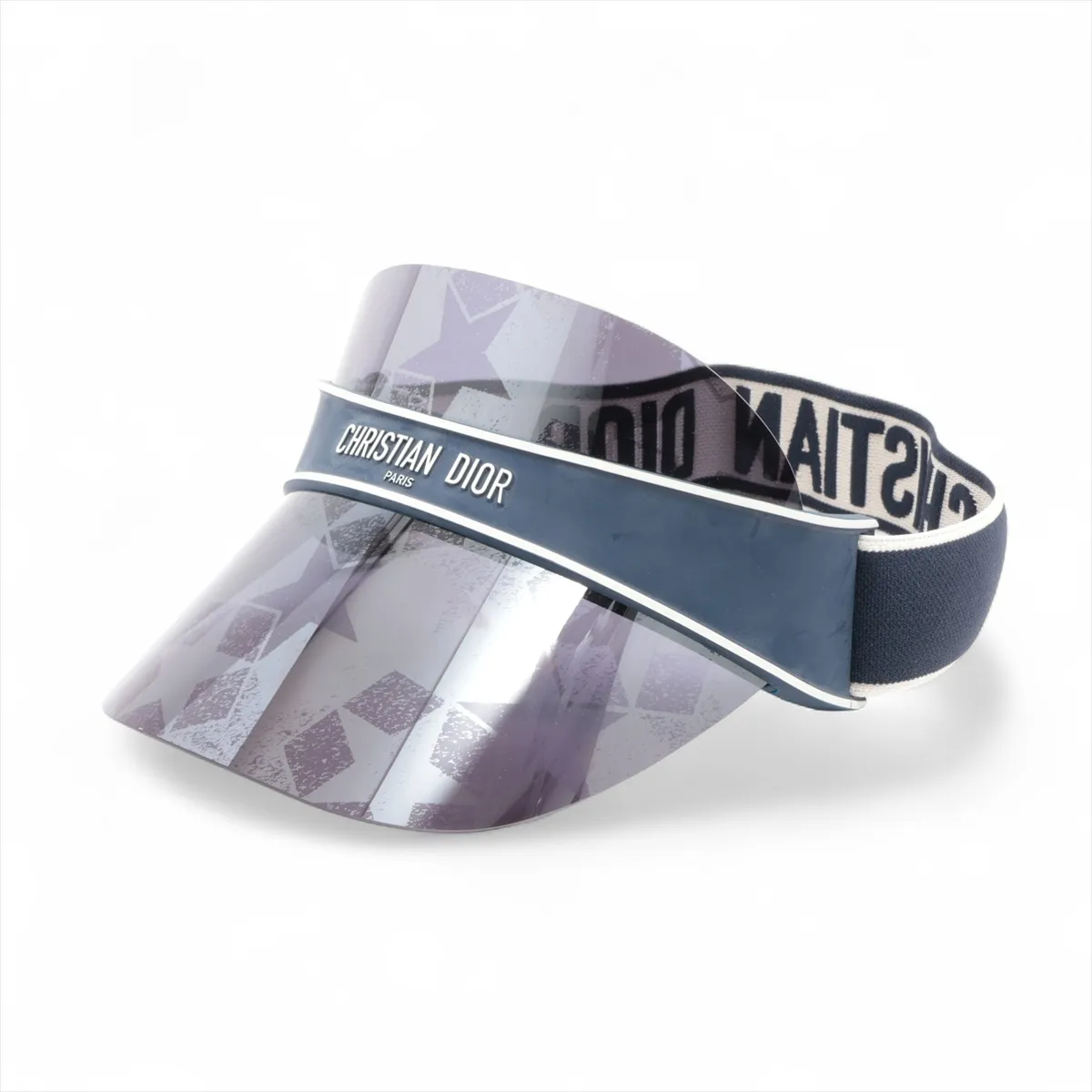 logo sun visor plastic navy x black