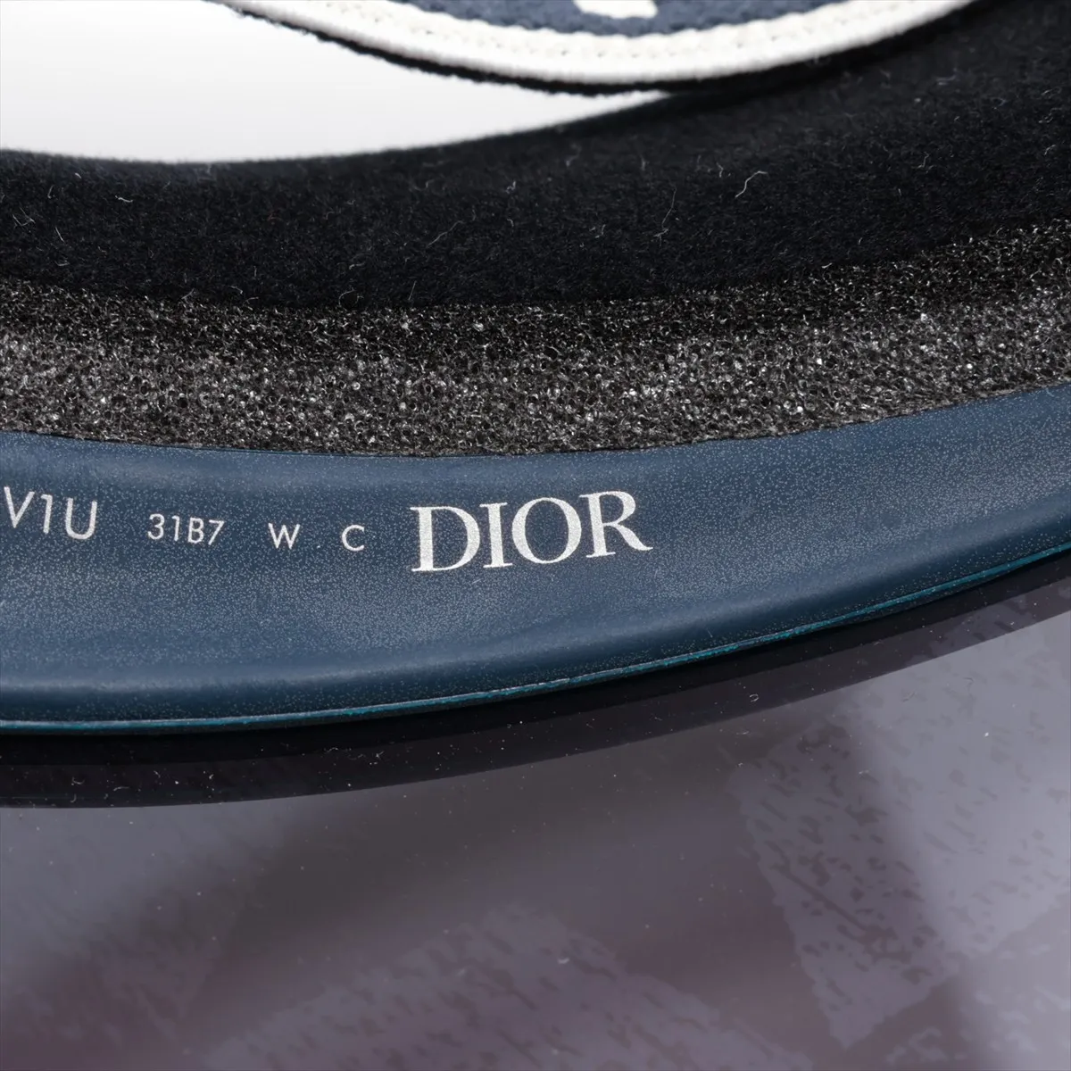 logo sun visor plastic navy x black — view 5