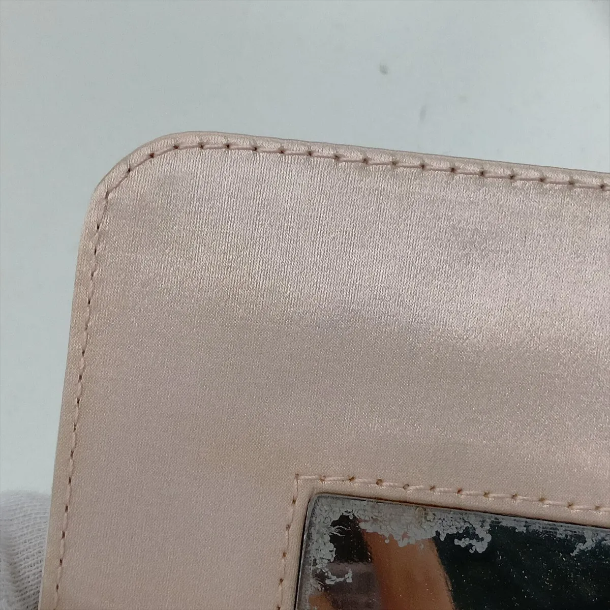 Canvas x Leather Shoulder Bag, Black x White — view 14