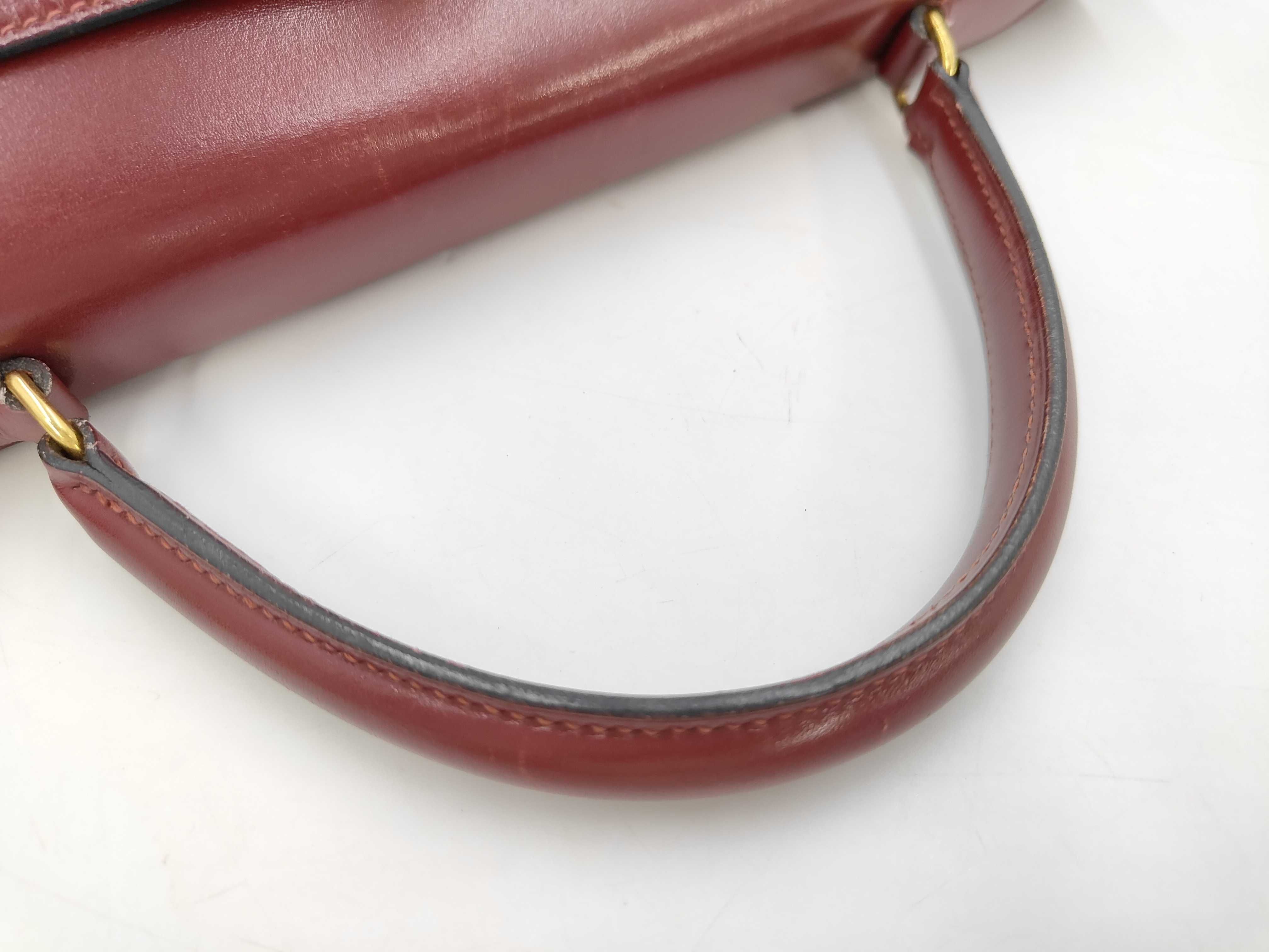 Kelly 32 Box Calf Bordeaux Gold Hardware P Stamp ST Tote Bag — view 4