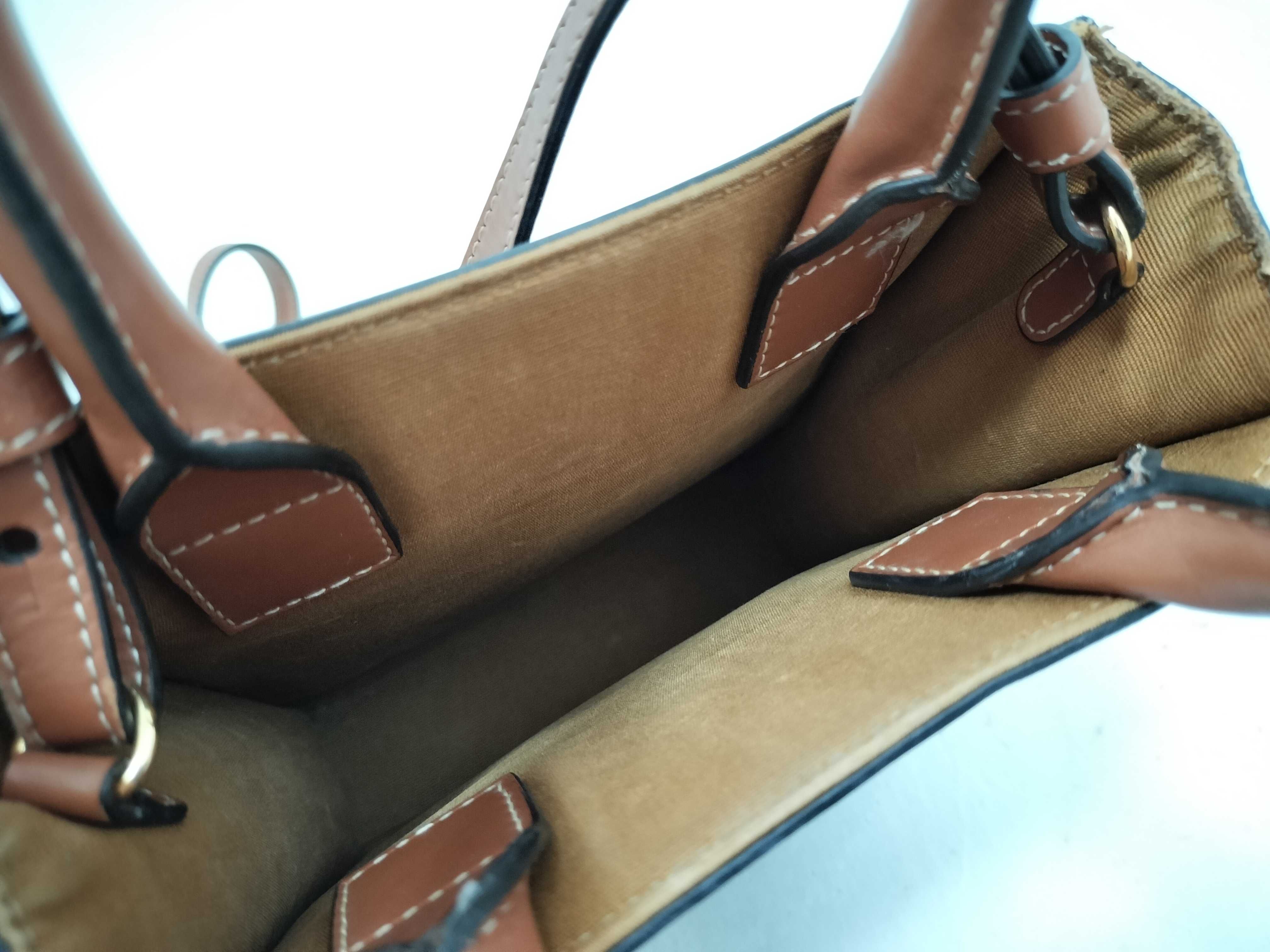 Triomphe Vertical Cabas PVC x Leather 2-Way Handbag Brown x Black Handbag — view 10