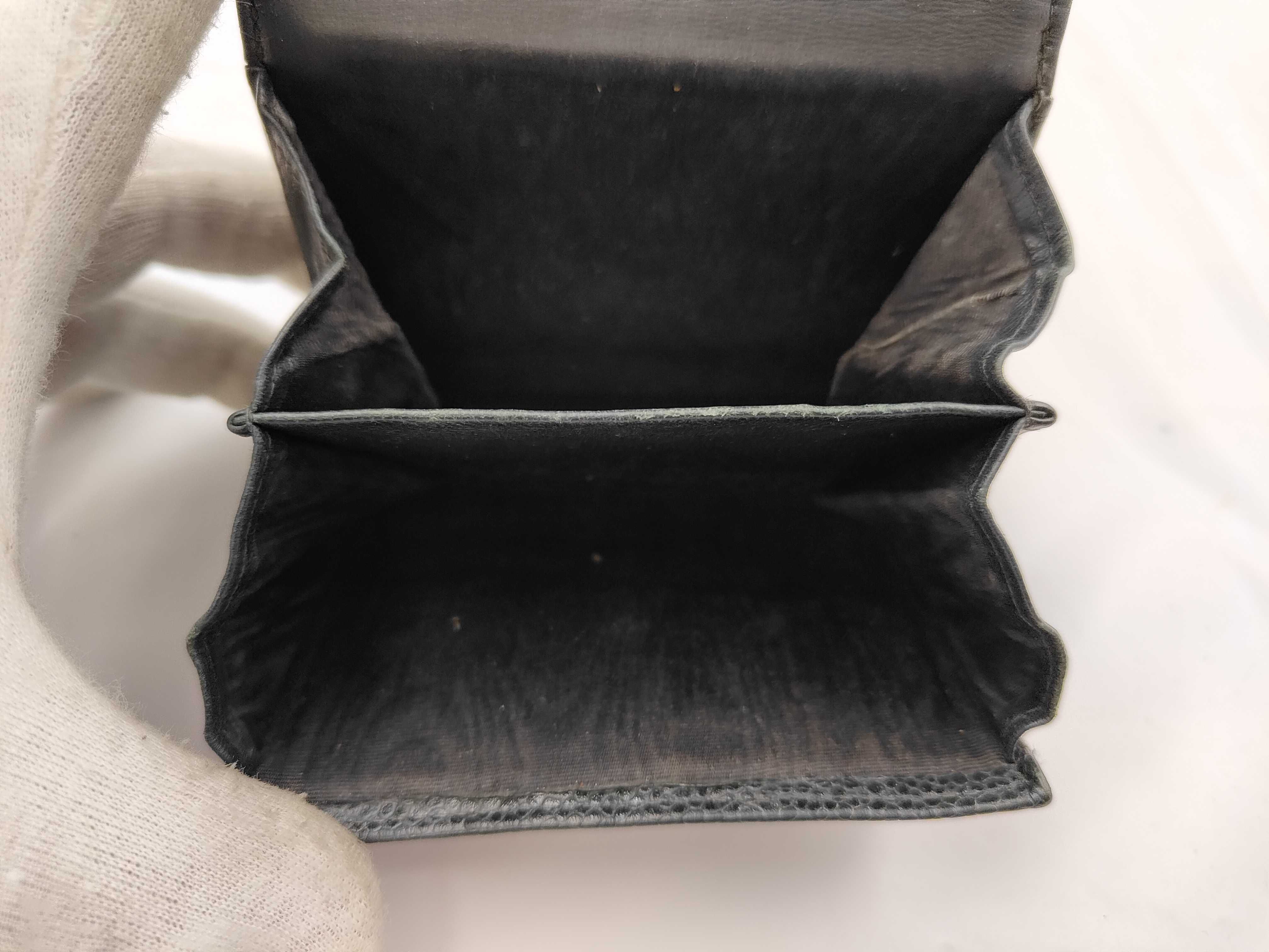 Caviar Skin Coco Mark Double Snap Wallet — view 6