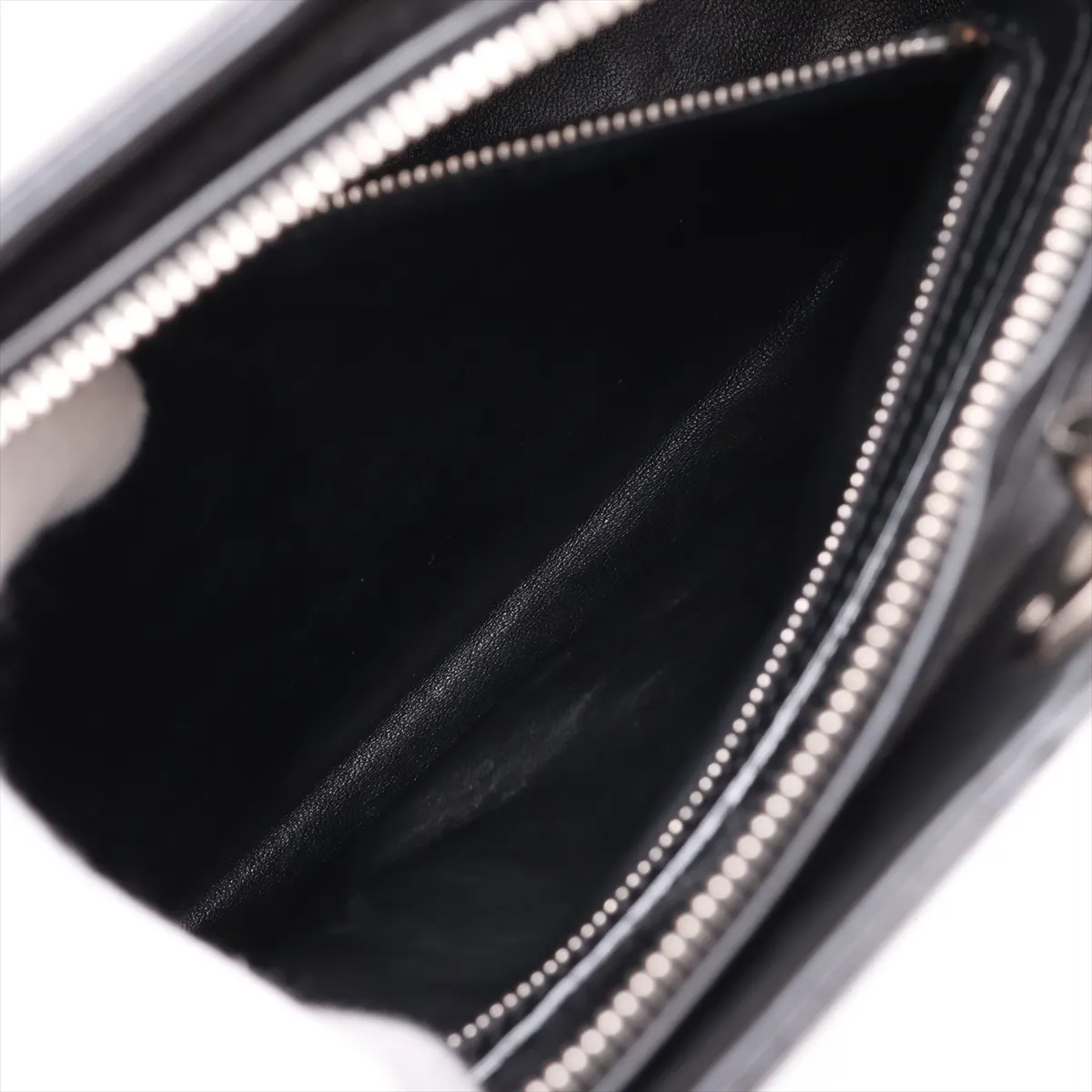 Lady Dior Leather 2-Way Handbag, Black — view 9