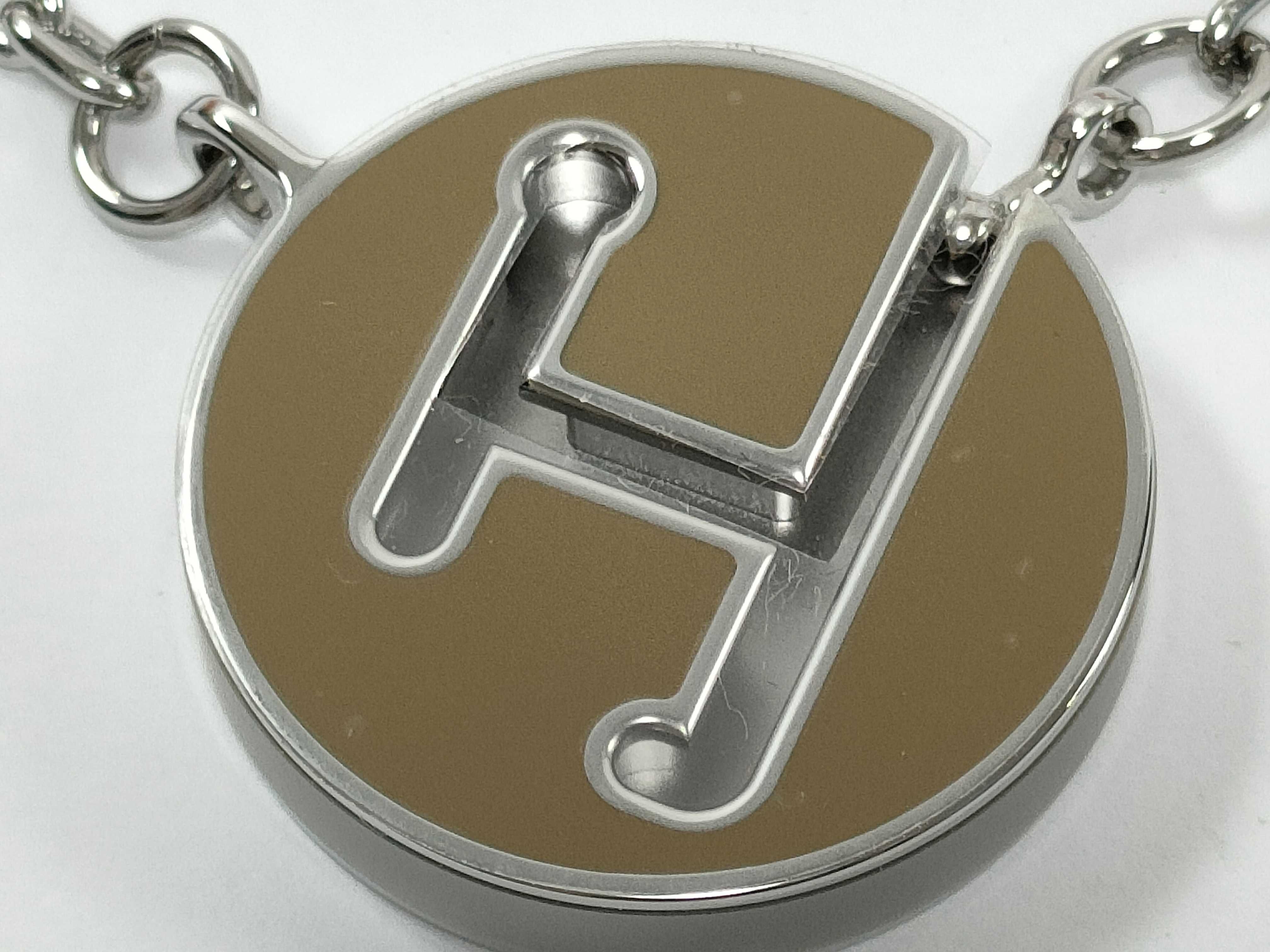 Labyrinth Necklace, Dune x Matte Silver Hardware, Unused, Hermes Necklace — view 2