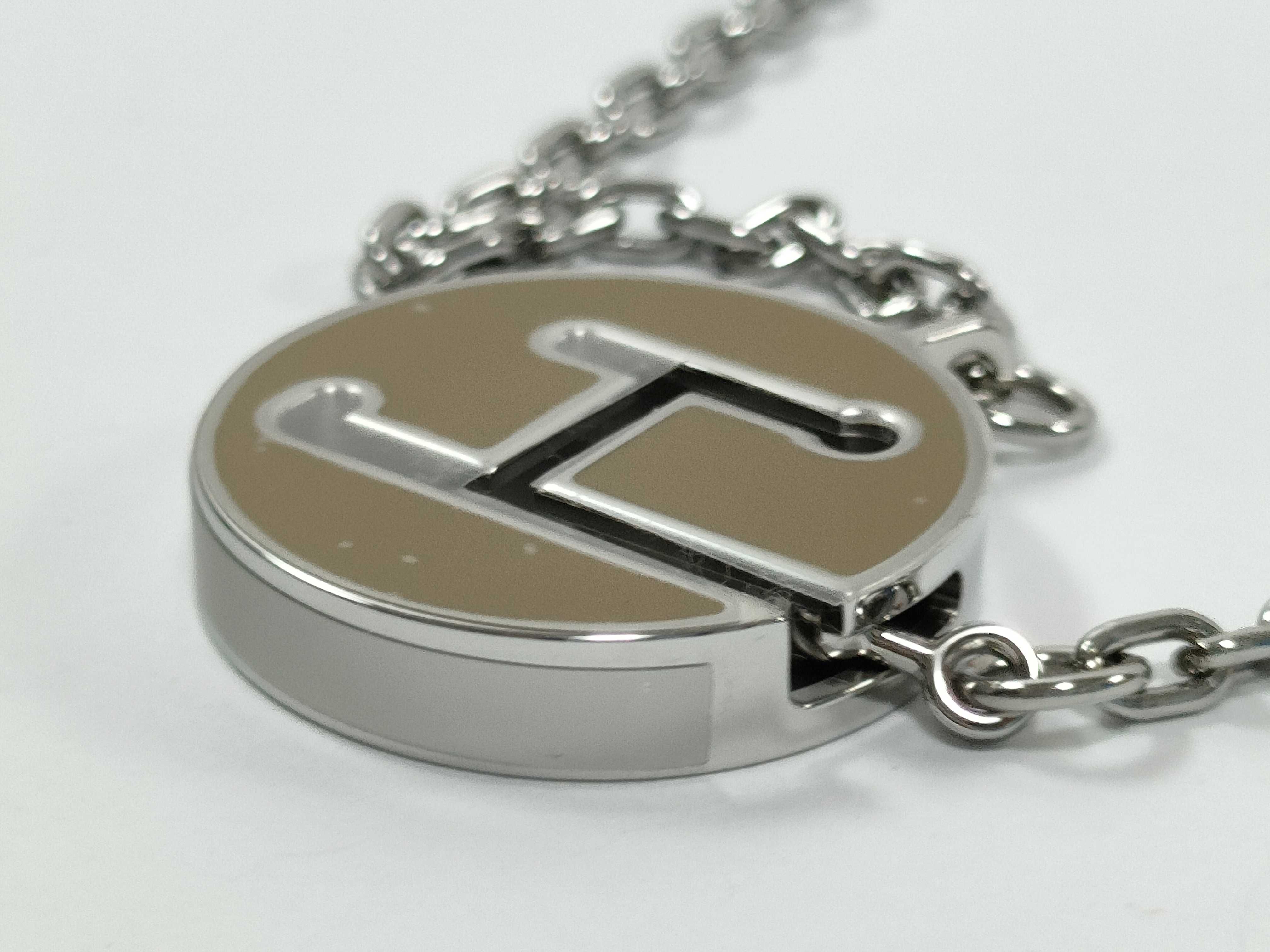 Labyrinth Necklace, Dune x Matte Silver Hardware, Unused, Hermes Necklace — view 3