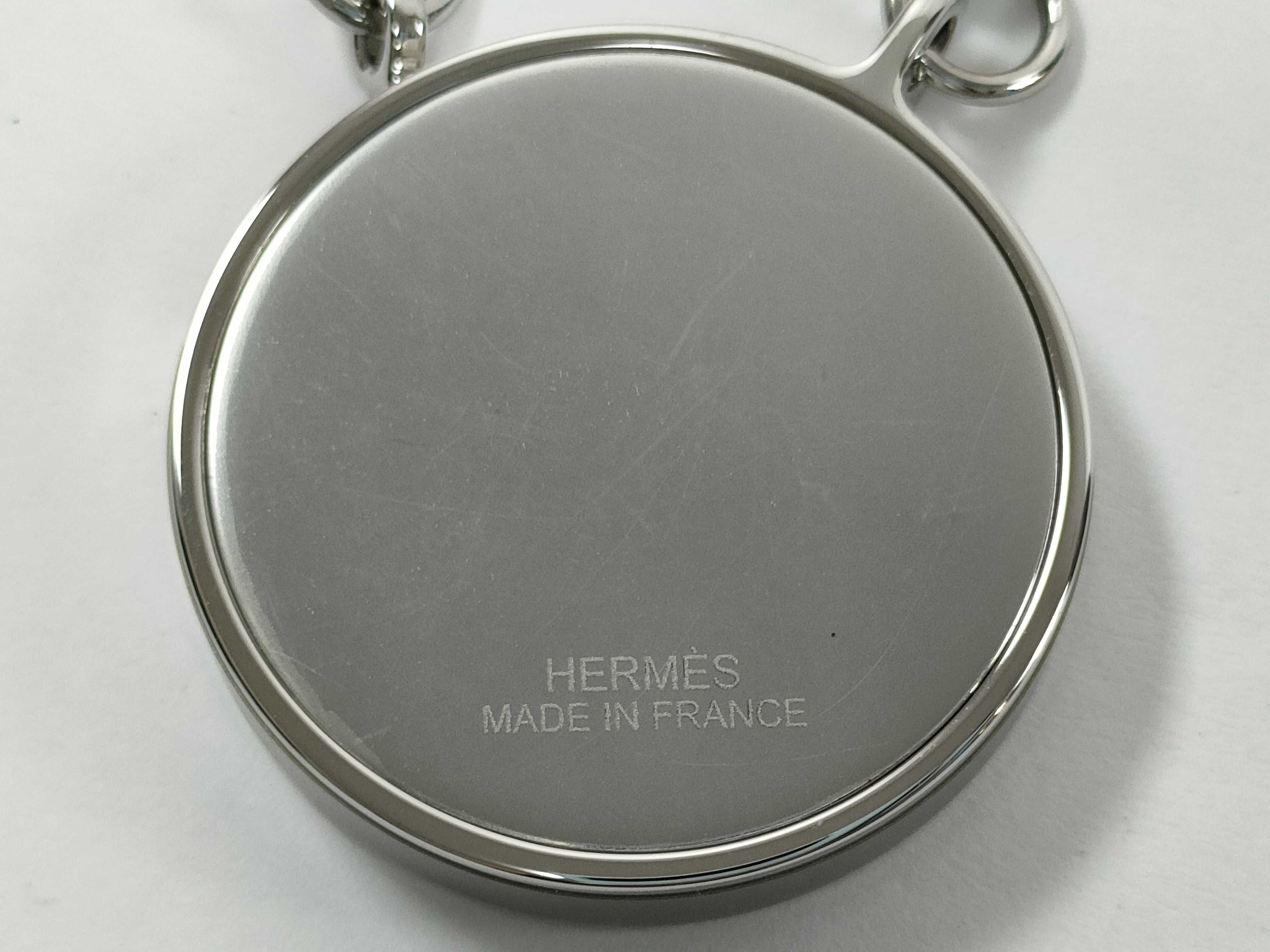 Labyrinth Necklace, Dune x Matte Silver Hardware, Unused, Hermes Necklace — view 4