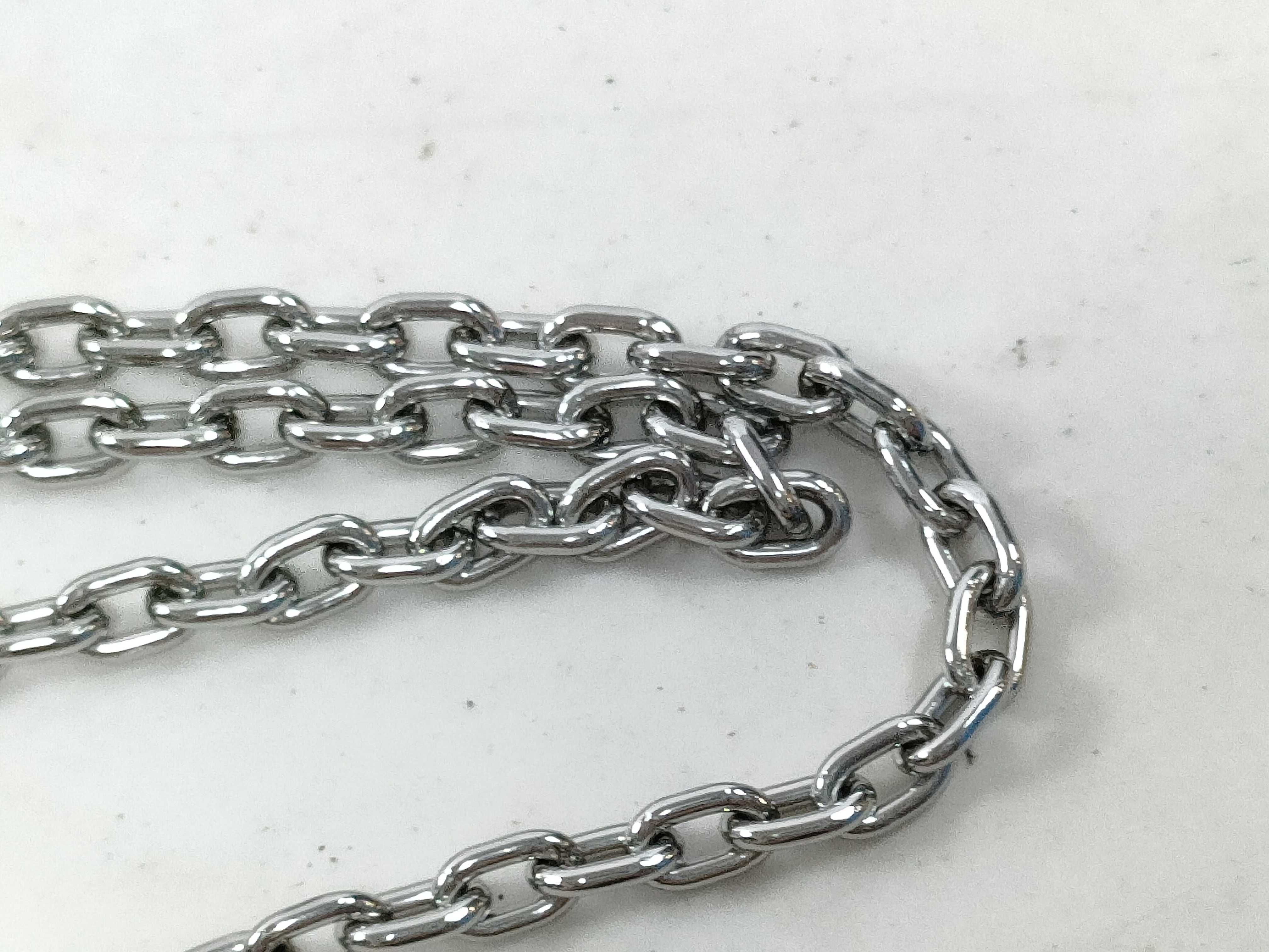 Labyrinth Necklace, Dune x Matte Silver Hardware, Unused, Hermes Necklace — view 7