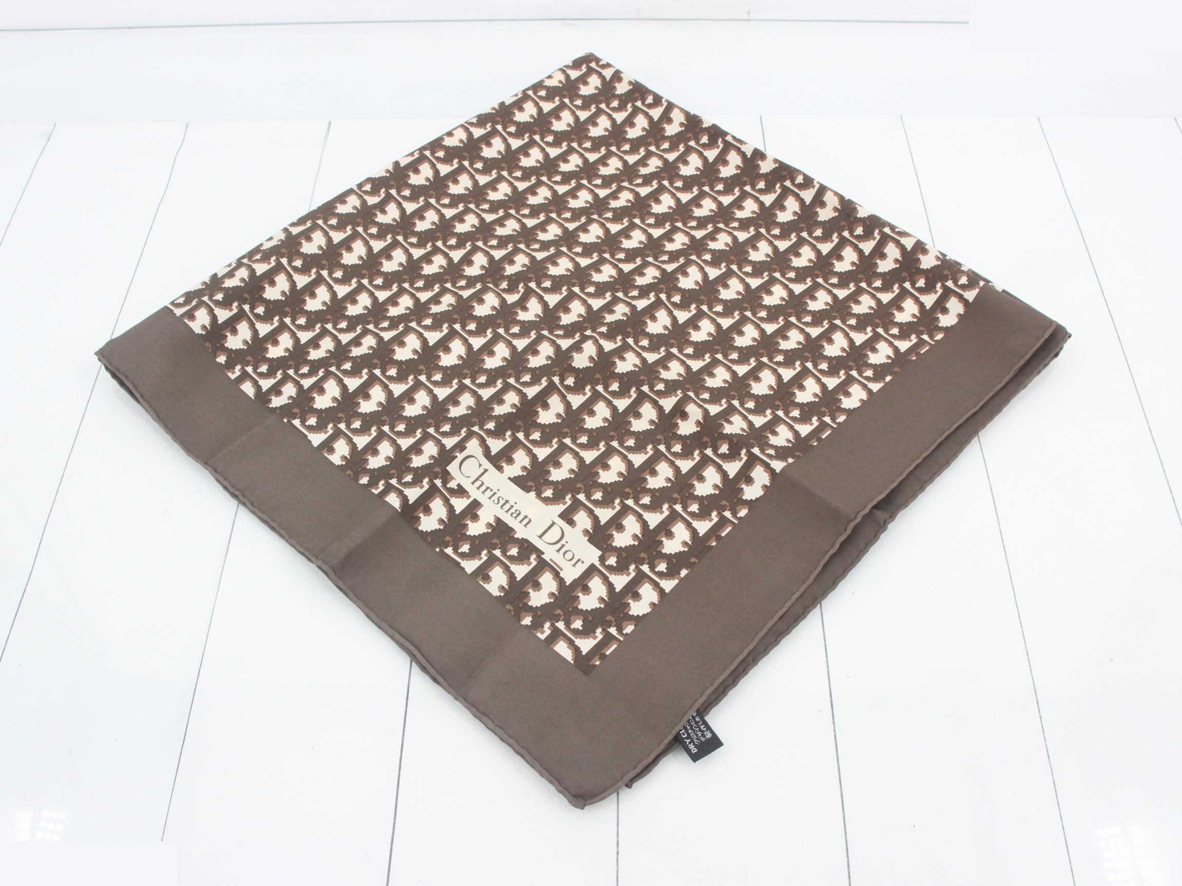 Trotter silk scarf, brown