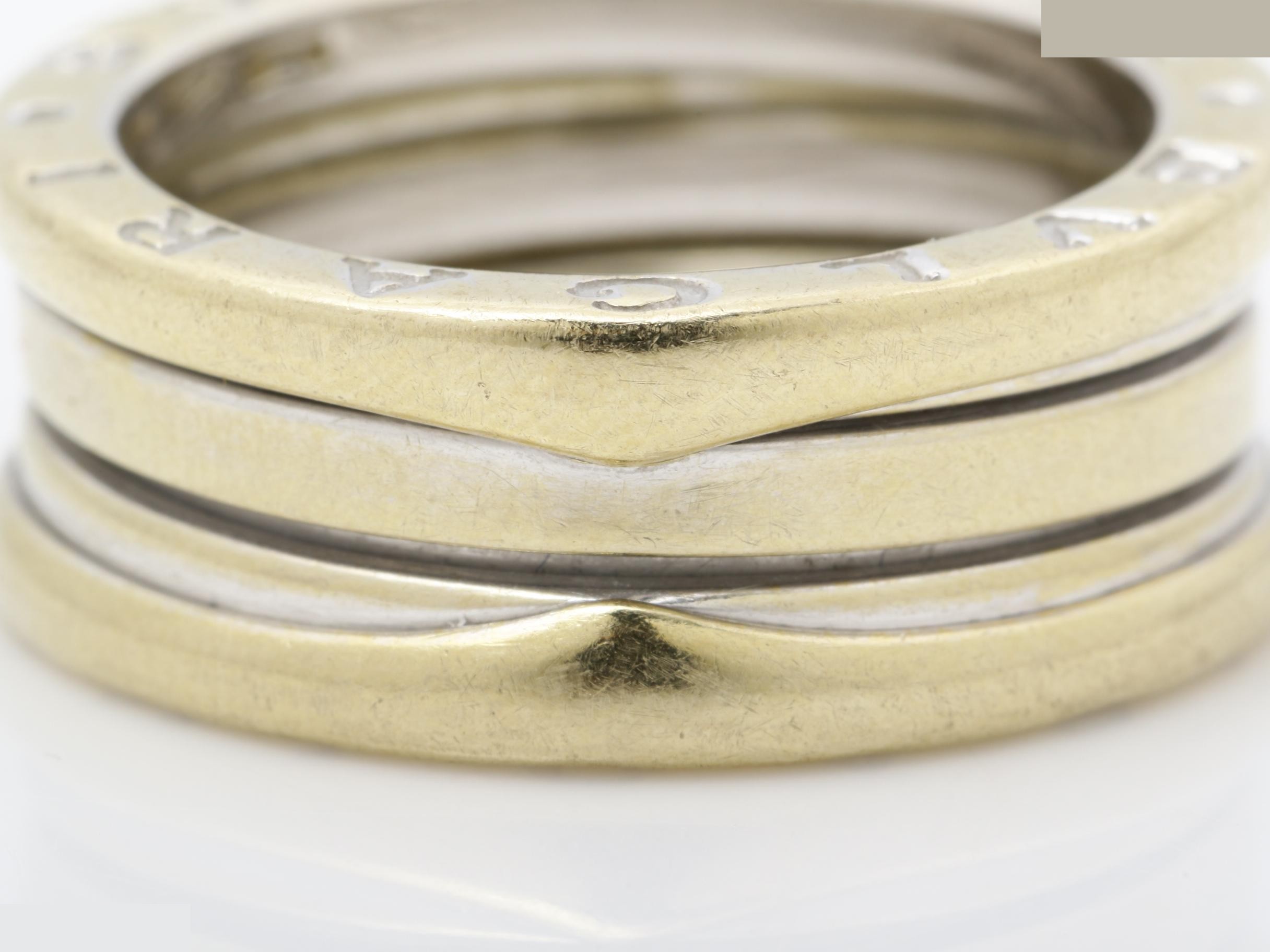 B.zero1 Ring, 750WG, 9.7g, #53 stamped / actual size #12 — view 2