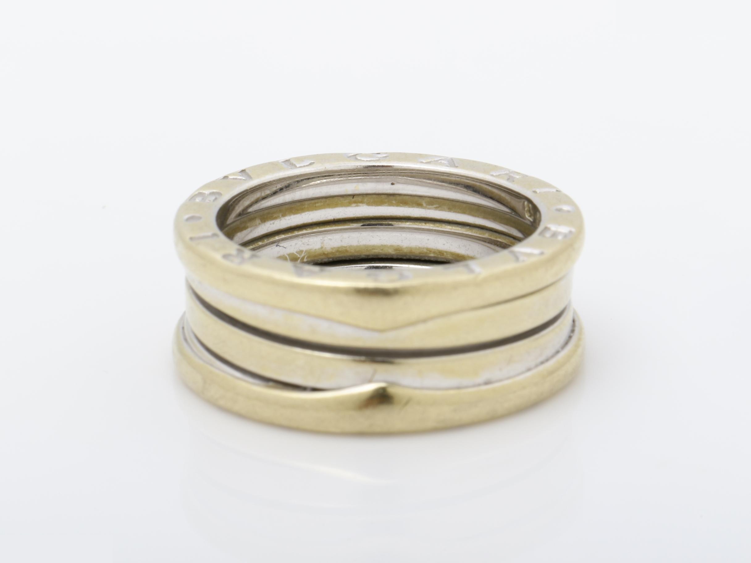 B.zero1 Ring, 750WG, 9.7g, #53 stamped / actual size #12 — view 4