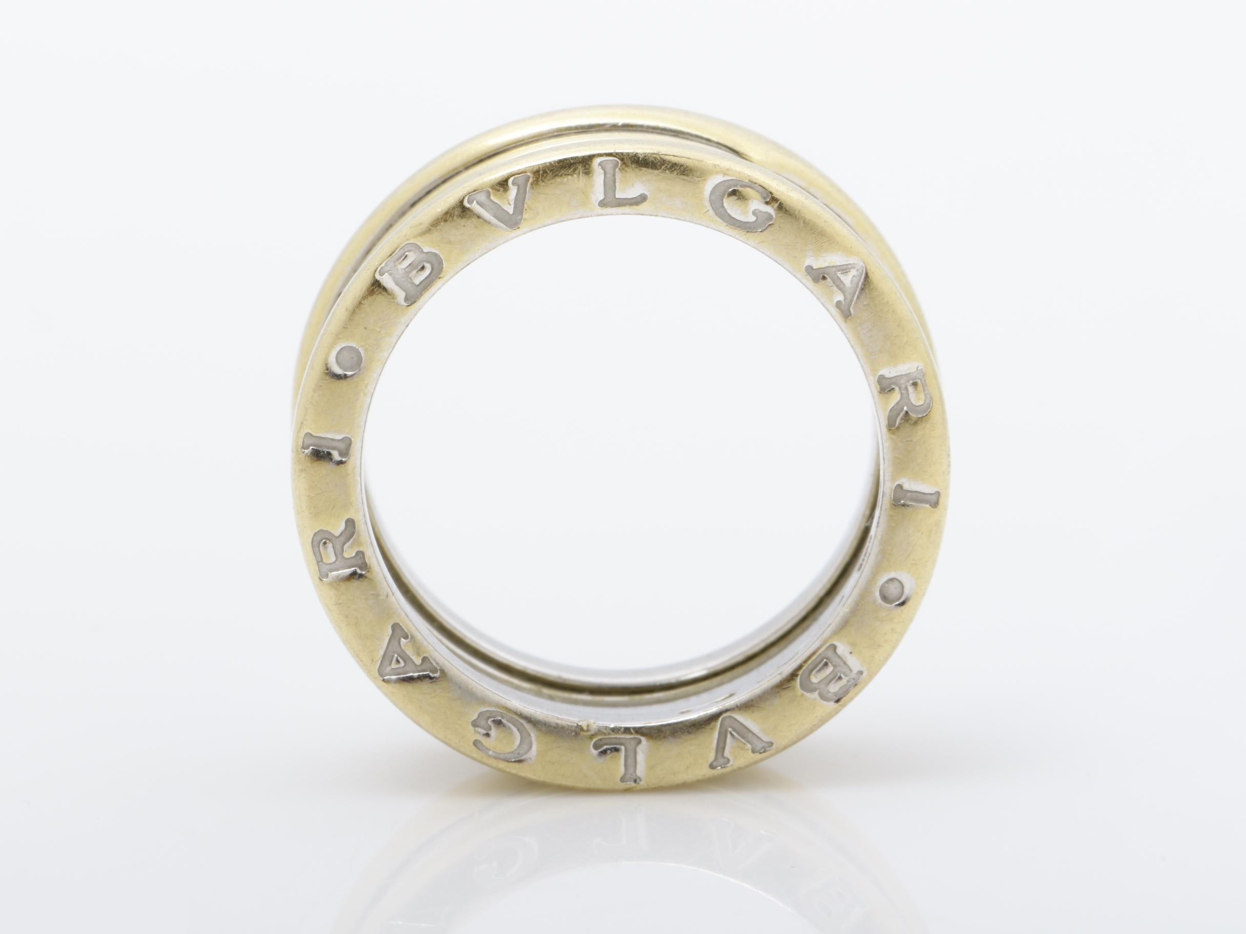 B.zero1 Ring, 750WG, 9.7g, #53 stamped / actual size #12 — view 5