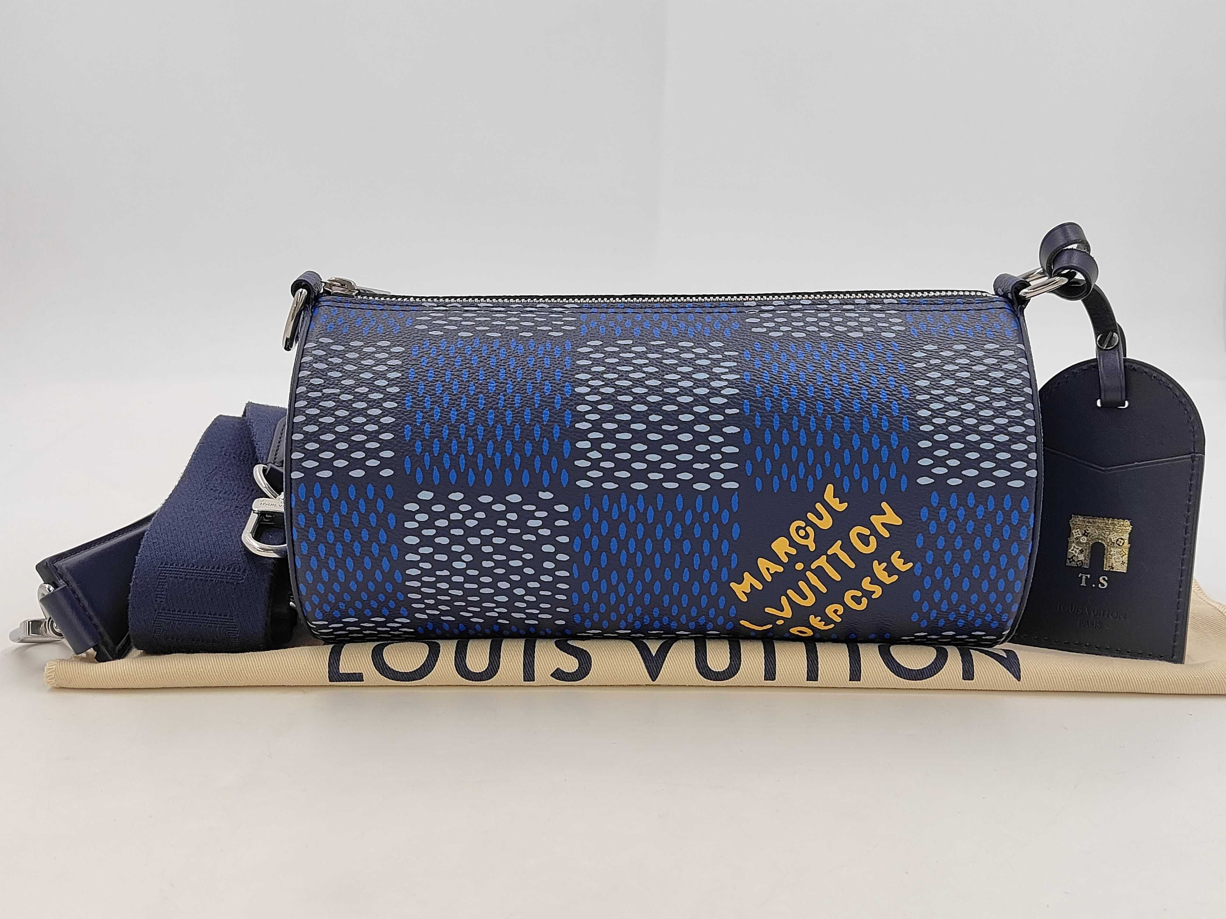 Damier Heritage Soft Polochon PM N40695 Shoulder Bag
