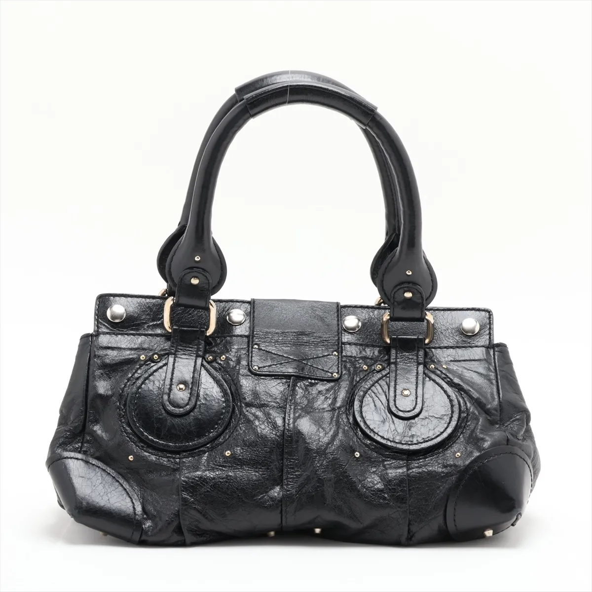 Paddington Leather Handbag, Black — view 2