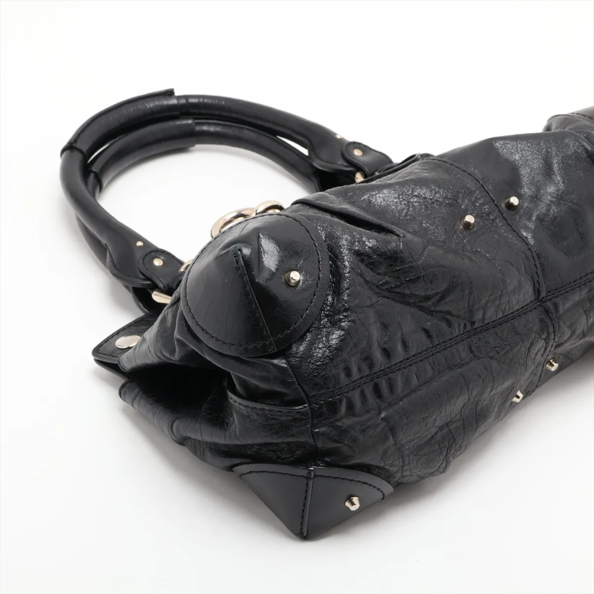 Paddington Leather Handbag, Black — view 4
