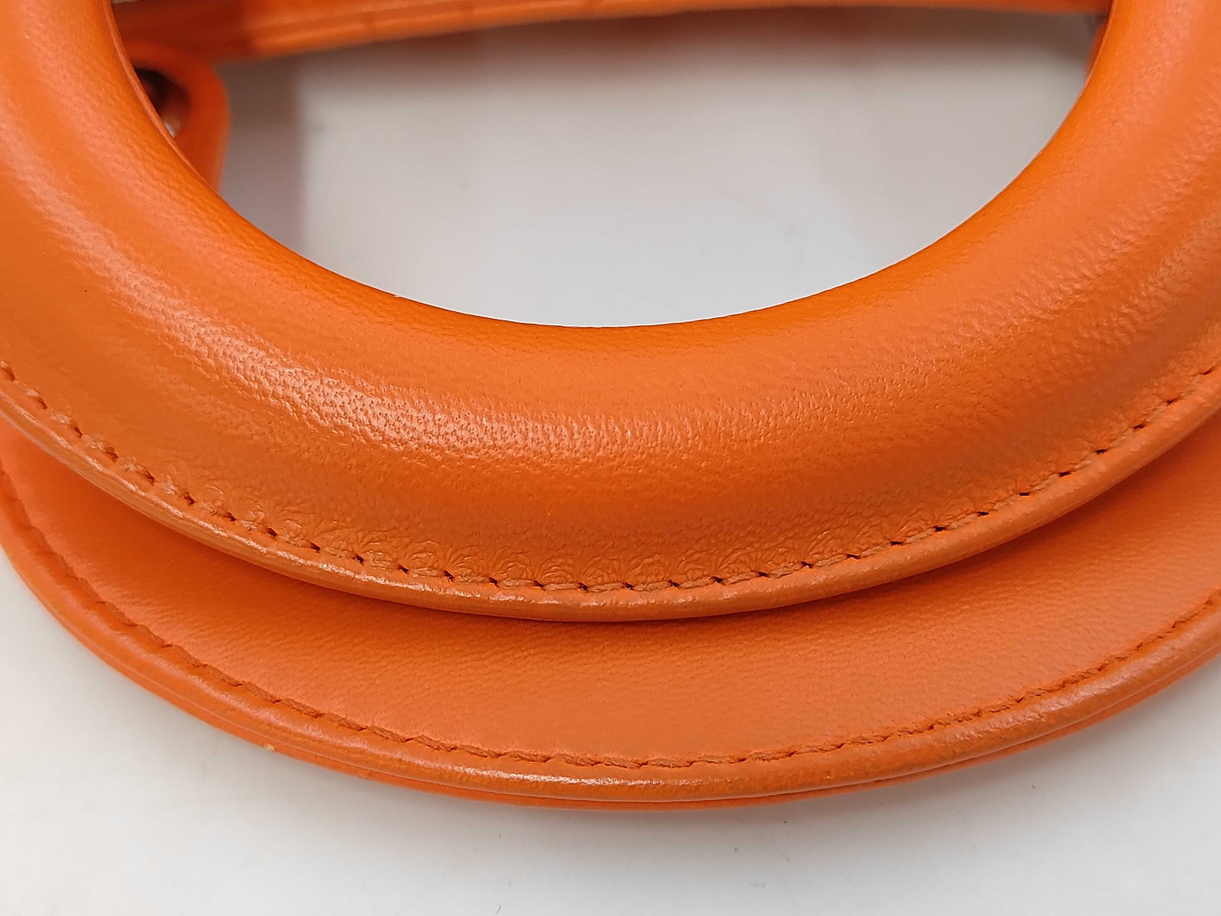 Lady Dior Orange Silver Handbag — view 6