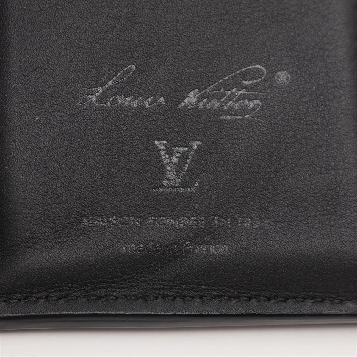 Millesime Leather Georges Wallet M25965 Black Compact Wallet (RFID detected) — view 7