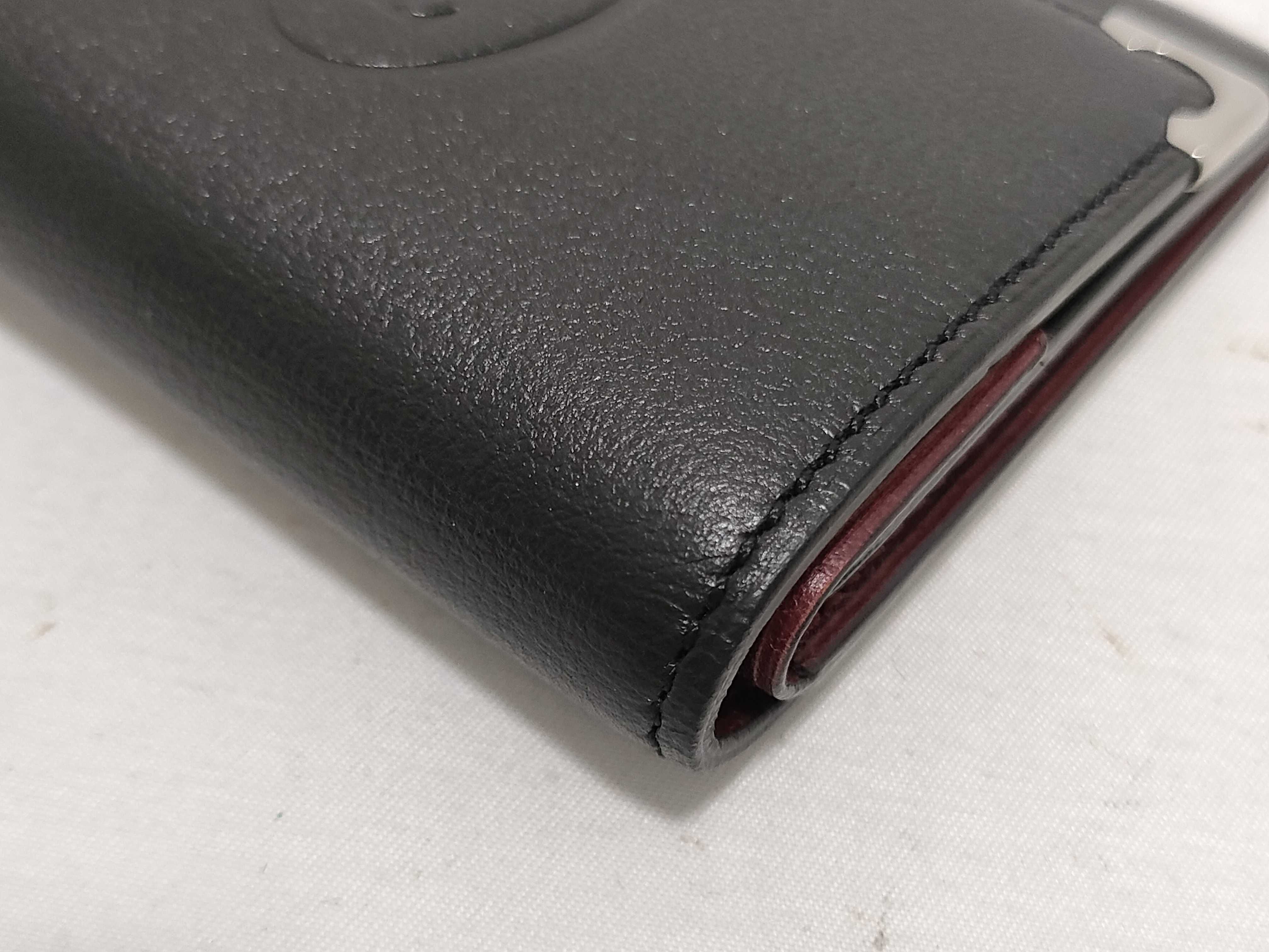 Leather Coin Case Black Double C Coin Case — view 4