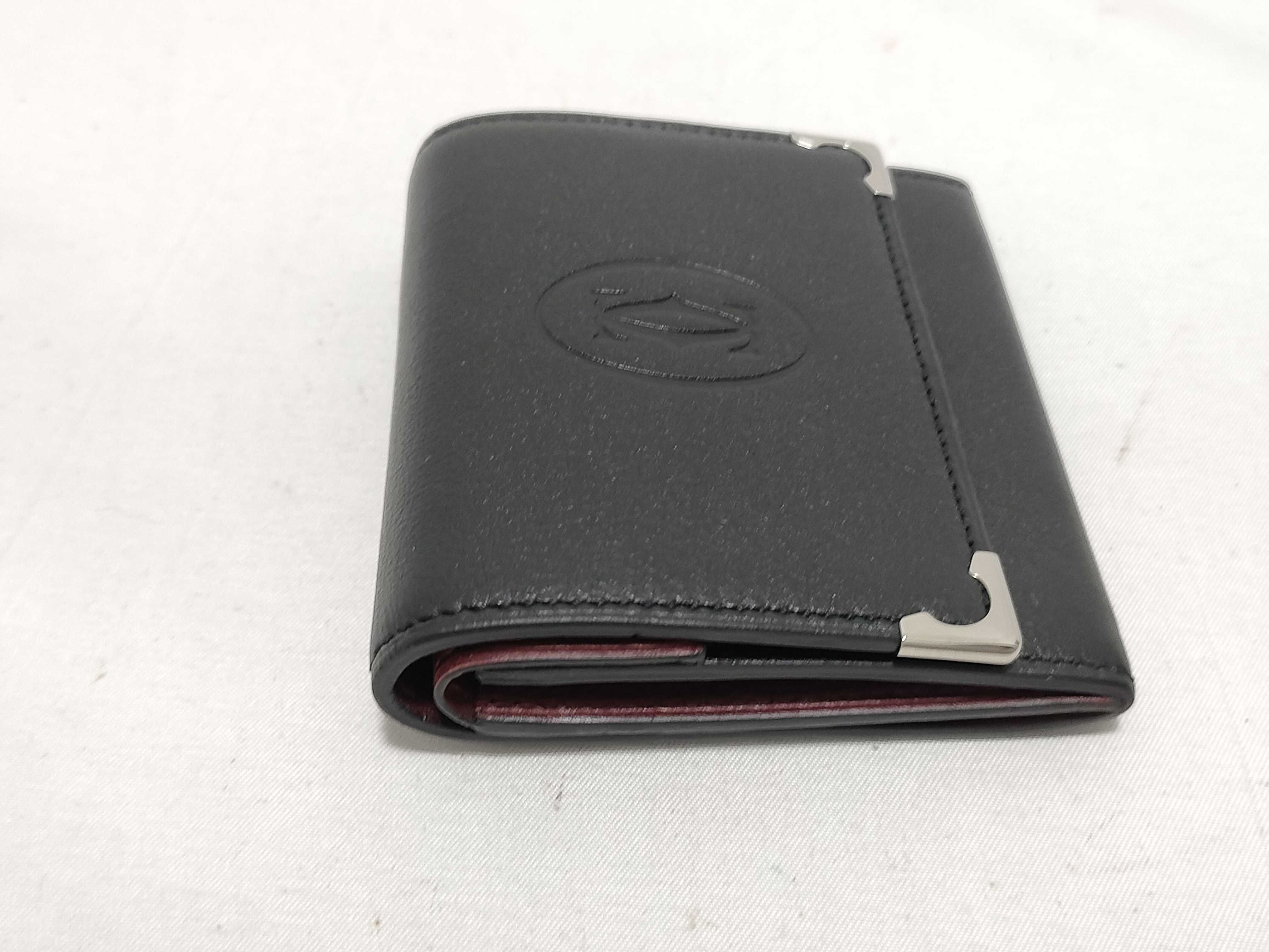 Leather Coin Case Black Double C Coin Case — view 5
