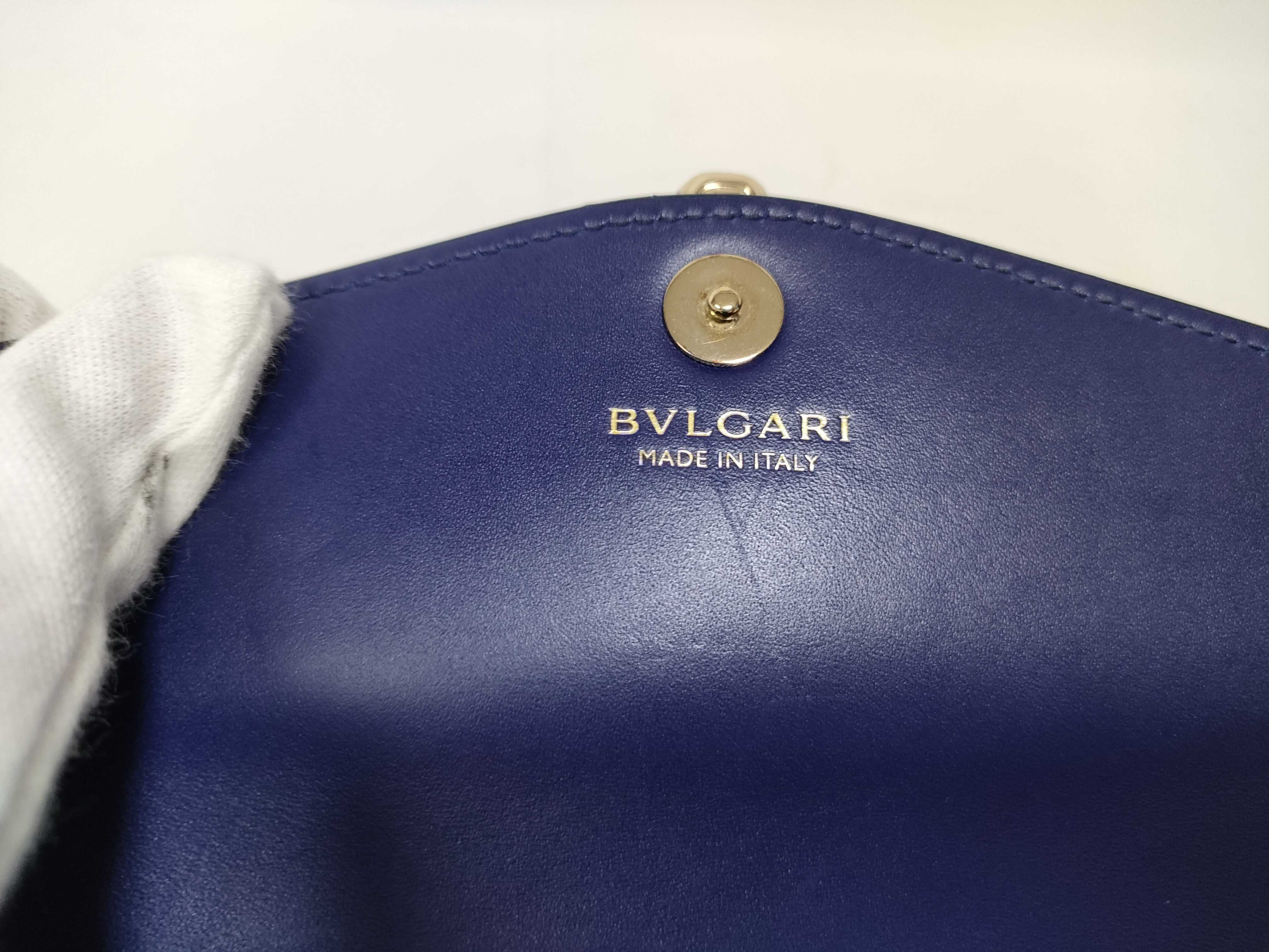Bulgari Serpenti Leather Chain Shoulder Bag — view 11