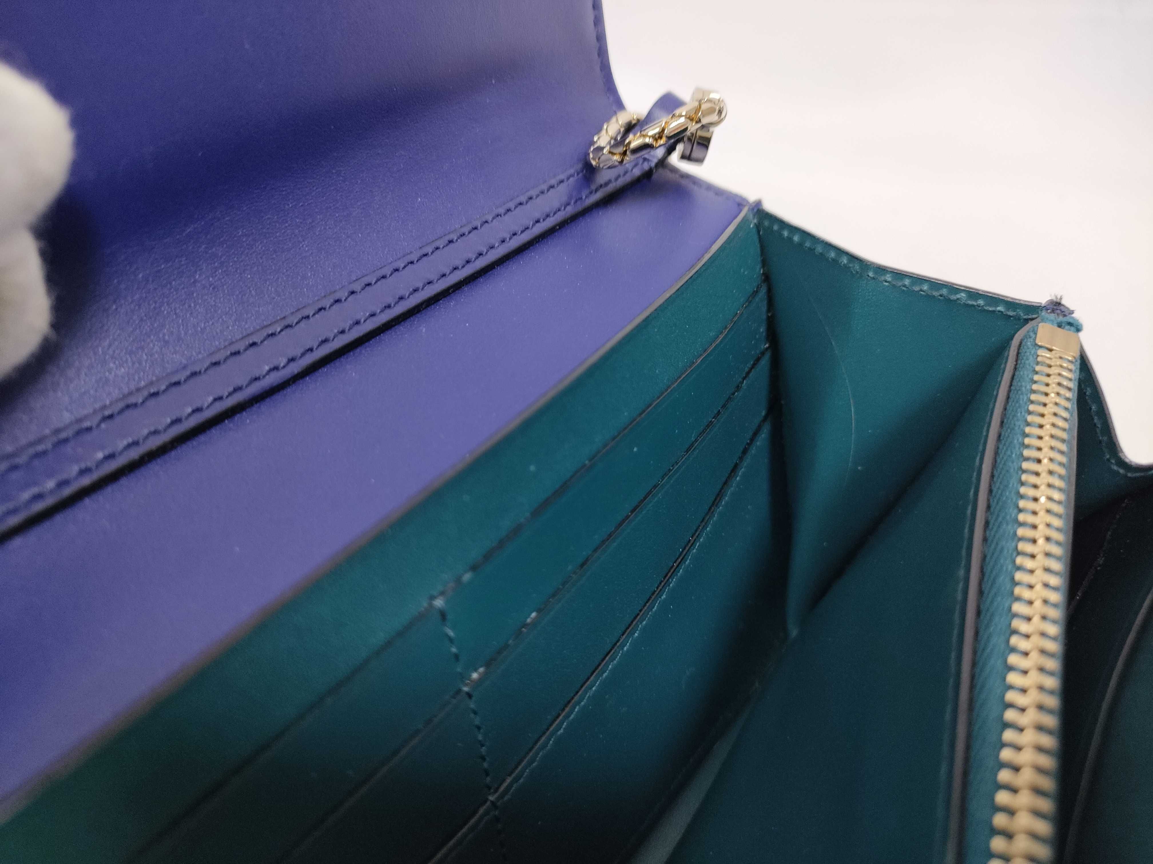 Bulgari Serpenti Leather Chain Shoulder Bag — view 12