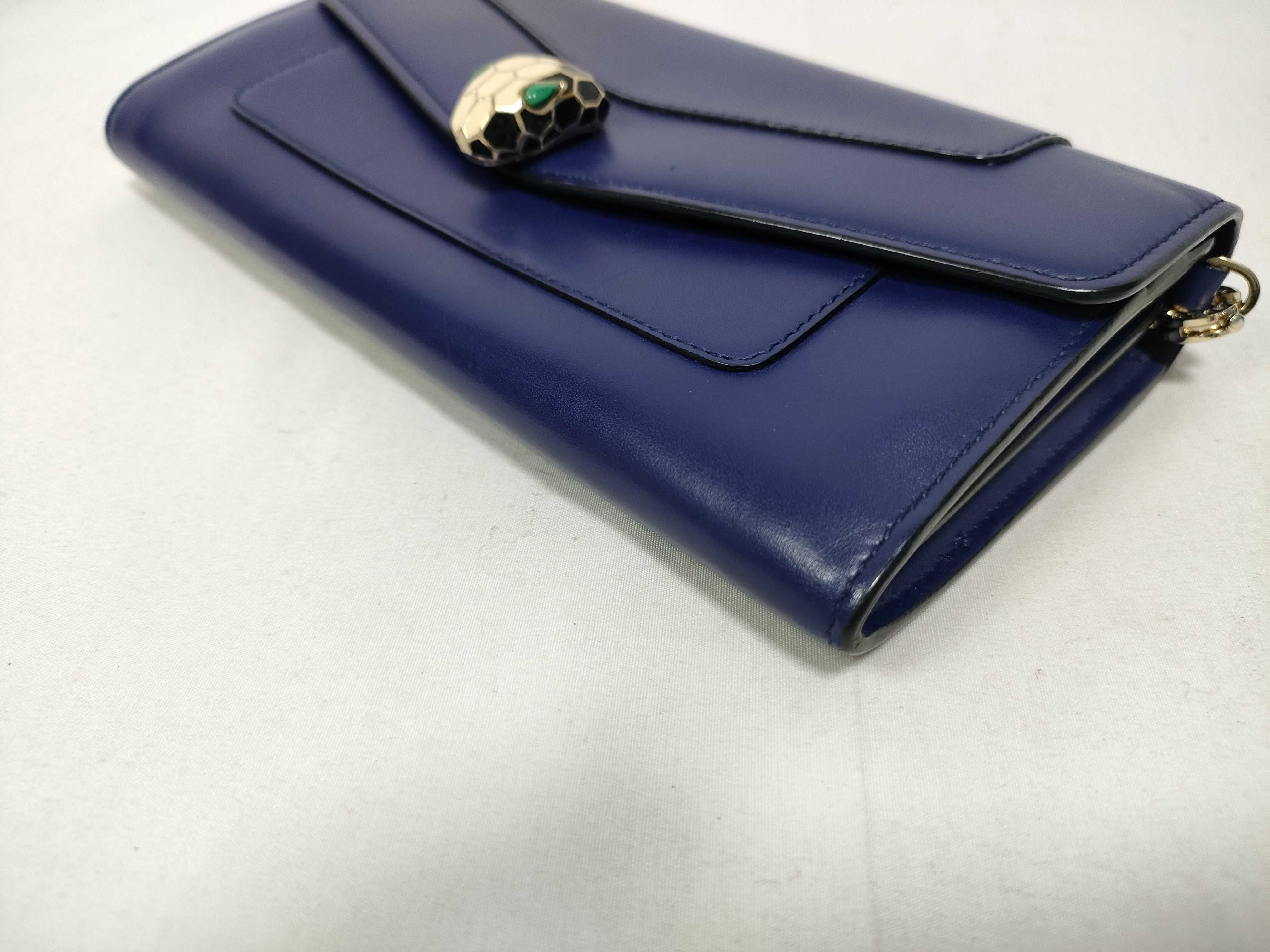 Bulgari Serpenti Leather Chain Shoulder Bag — view 3