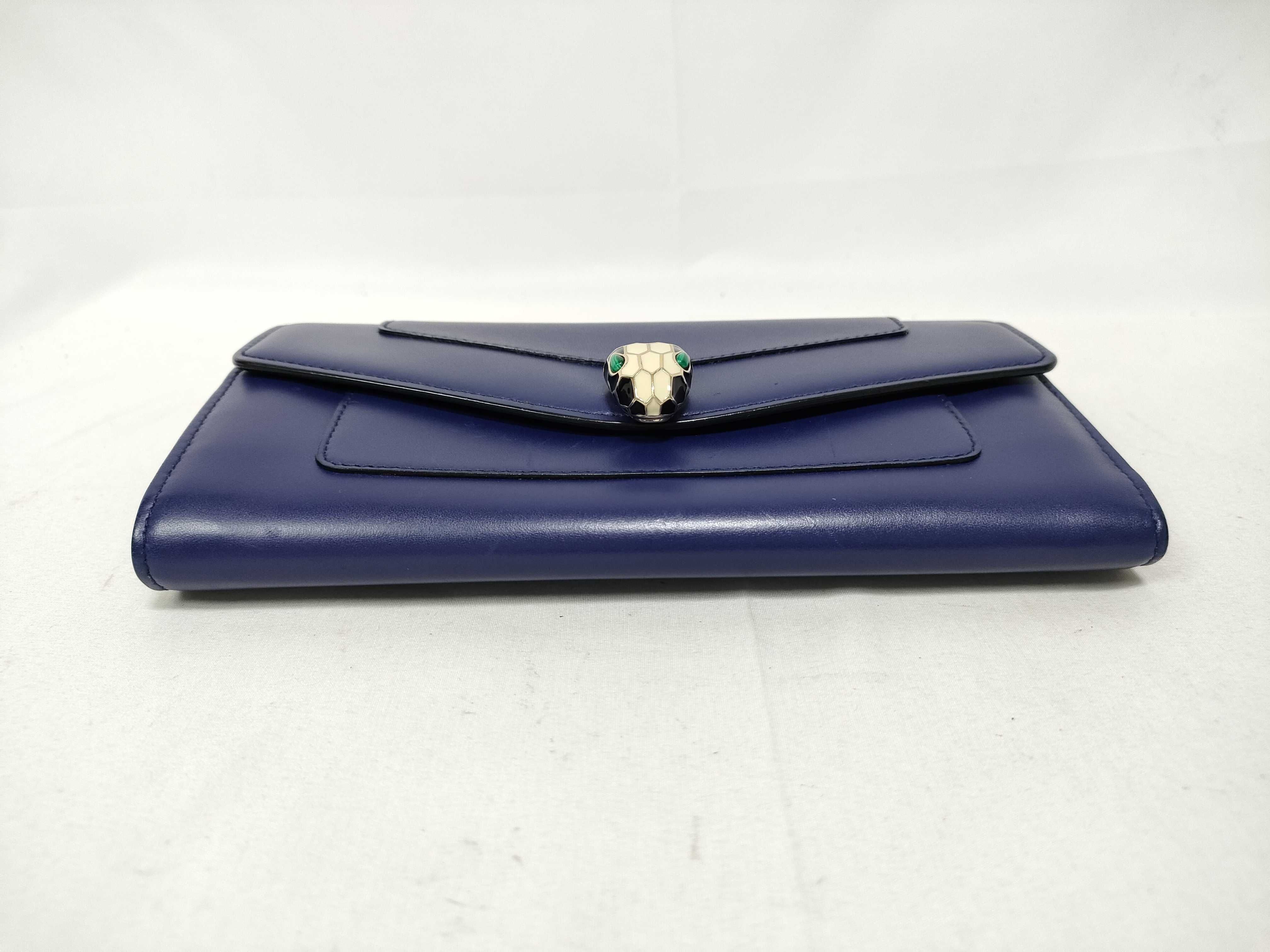 Bulgari Serpenti Leather Chain Shoulder Bag — view 6