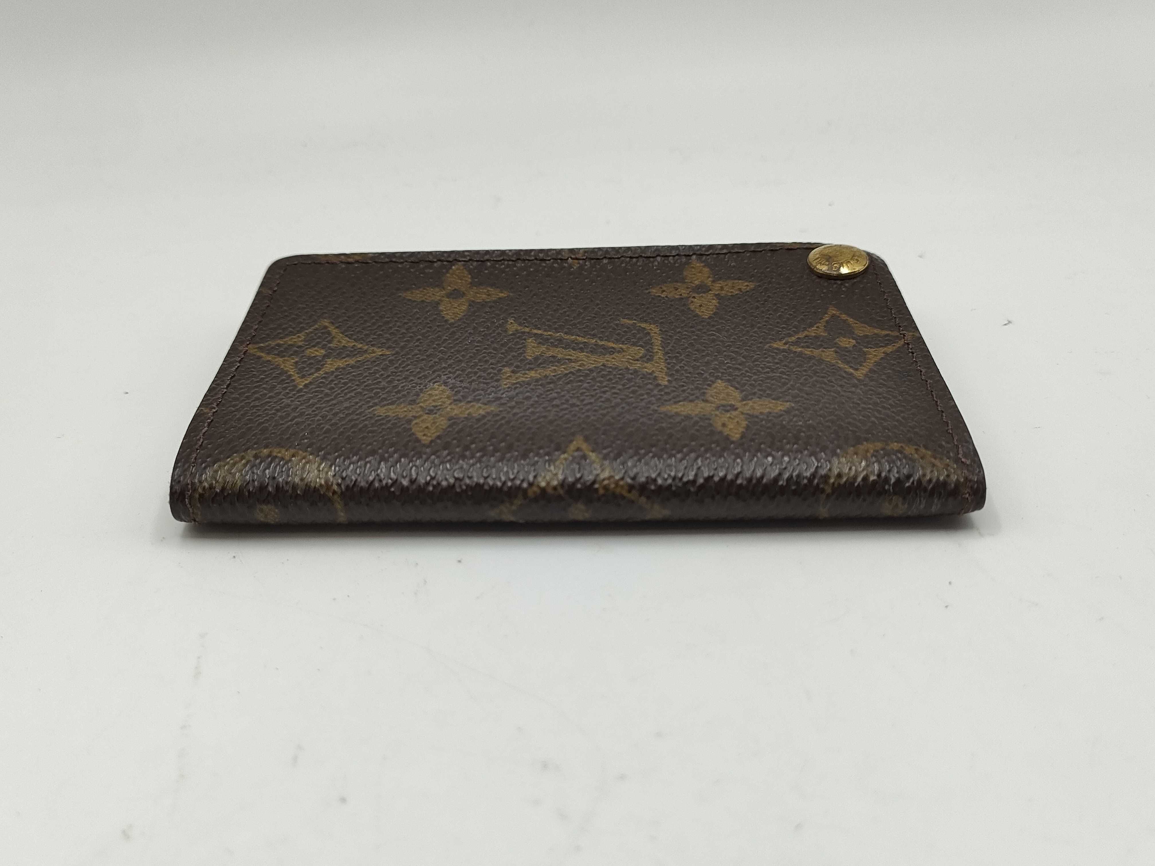 Monogram Portecarte Credit Pression Card Case — view 3