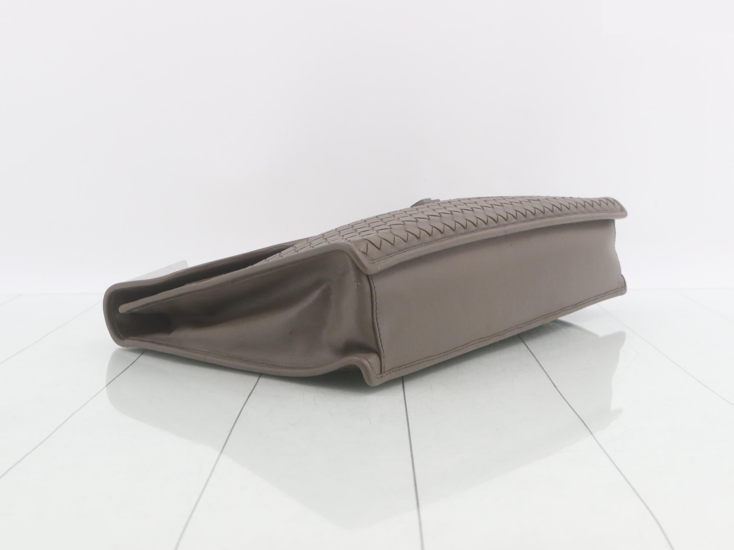 Intrecciato Leather Business Bag — view 5