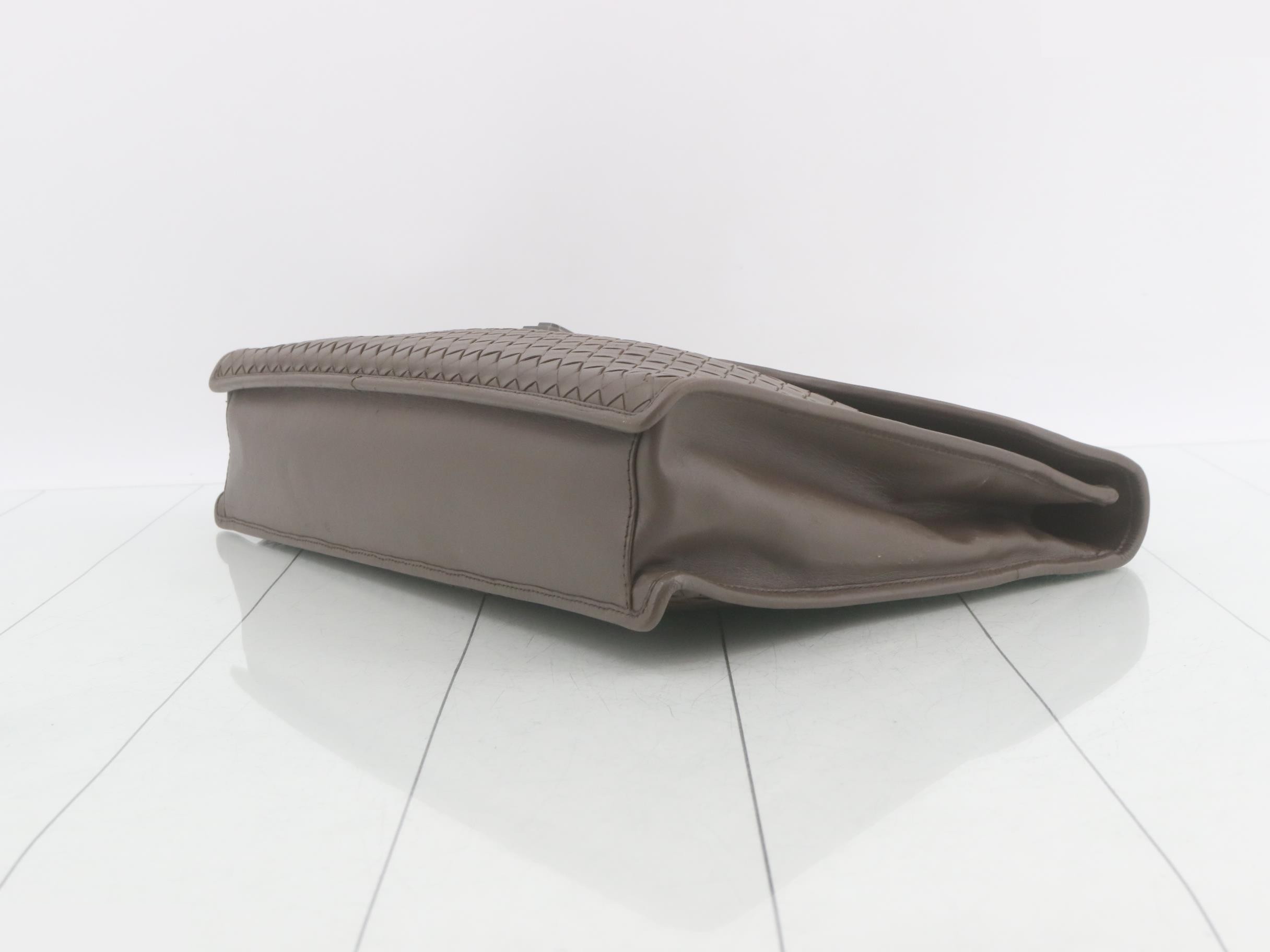 Intrecciato Leather Business Bag — view 6