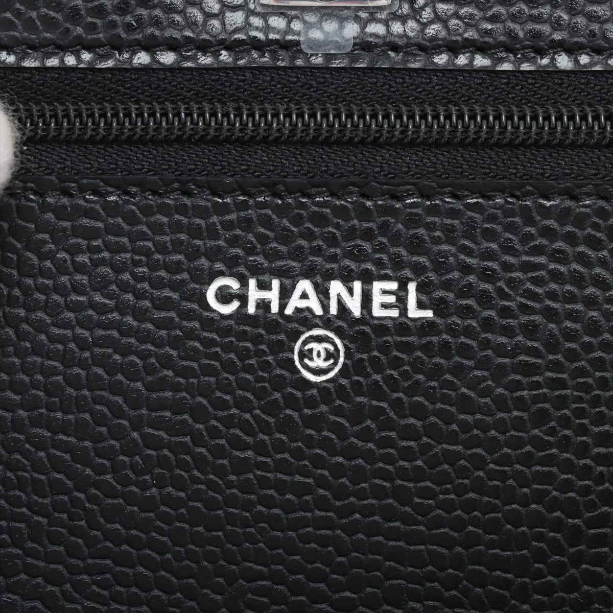 Matelasse caviar skin chain wallet black silver hardware L7GCCHG2 random plate AP4241 — view 10