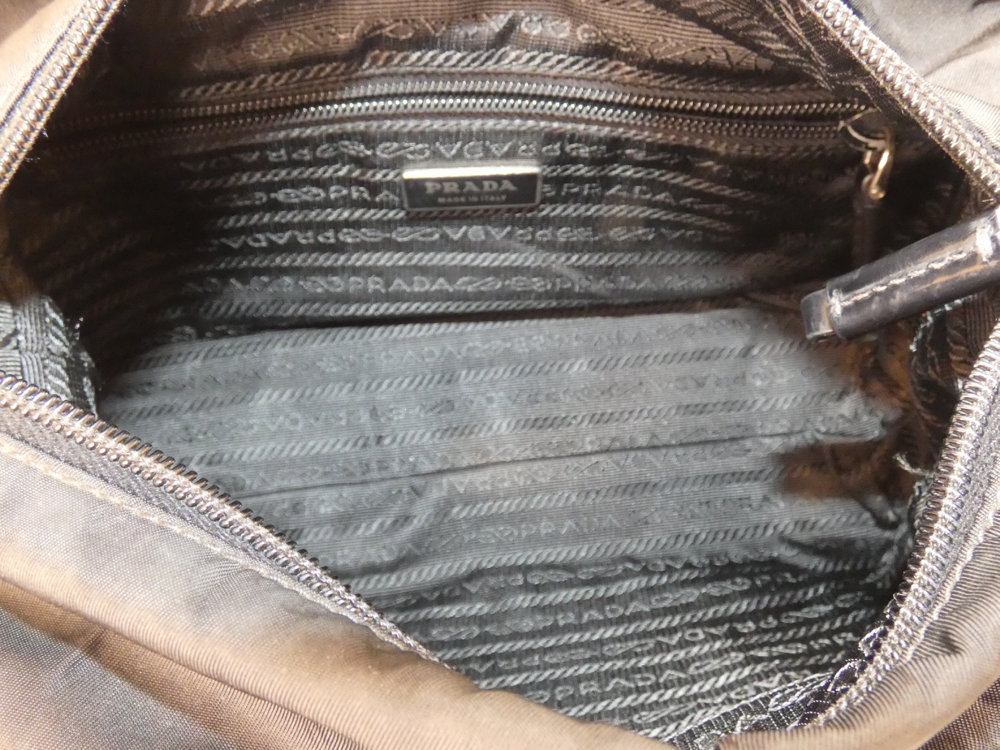 2-way Logo Jacquard Nylon Black Handbag — view 7