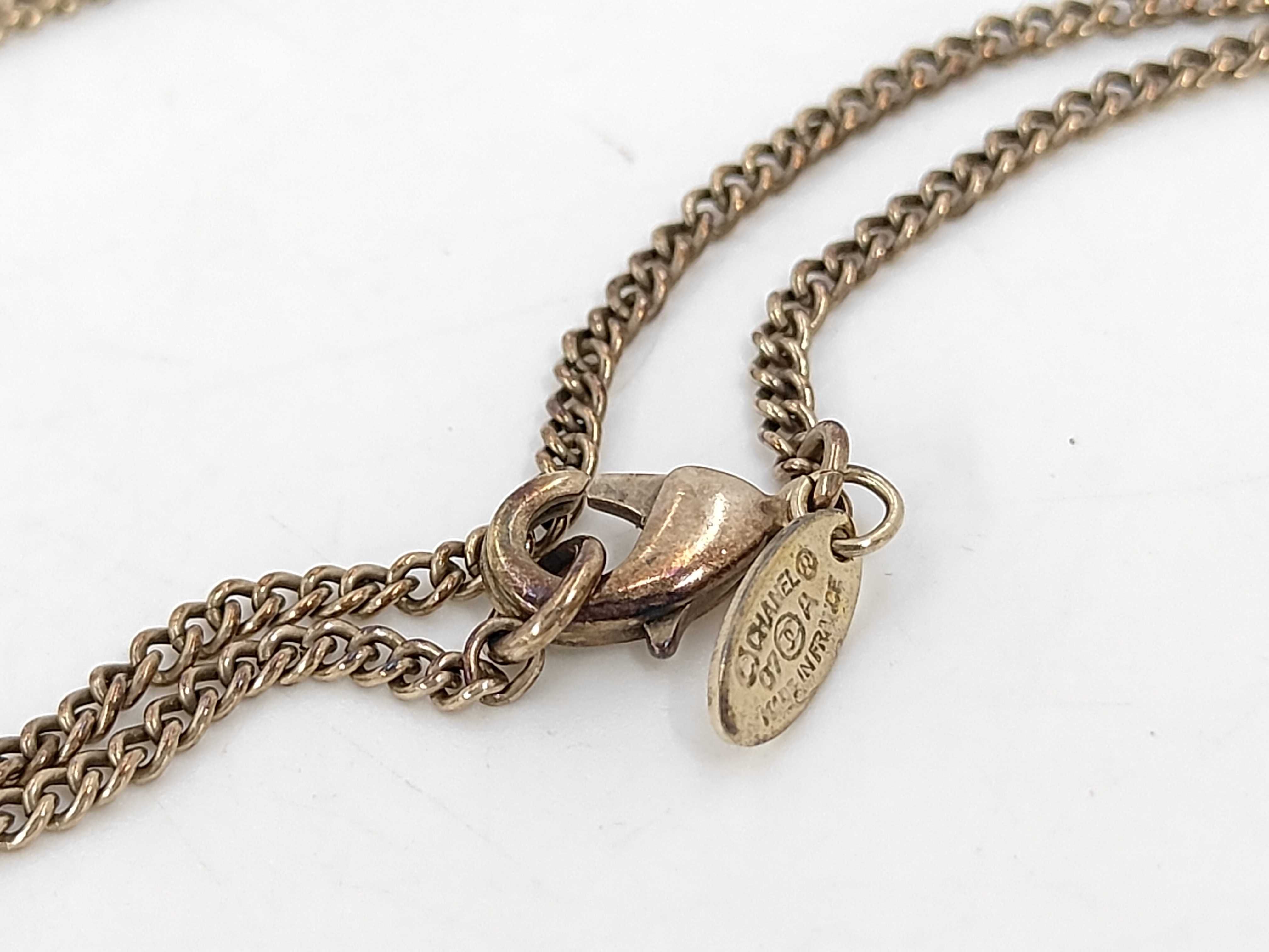 Coco Stone Pearl Enamel Black Gold NC Necklace — view 4
