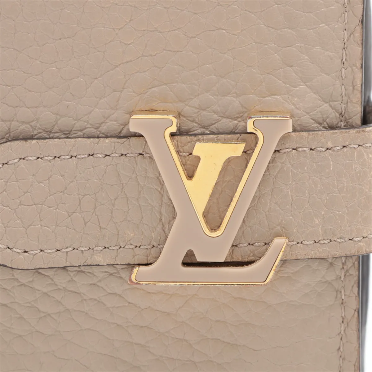 Taurillon LV Vertical Wallet M81367 Galet Long Wallet with initials, RFID unresponsive, serial number unknown. — view 11