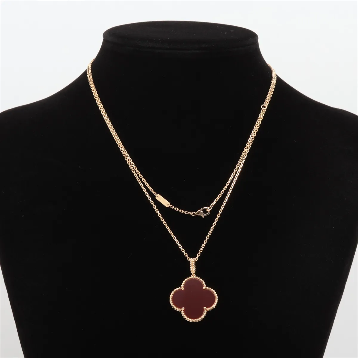 Magic Alhambra Long Carnelian Necklace 750 (Yellow Gold) 16.0g JA436705 — view 5