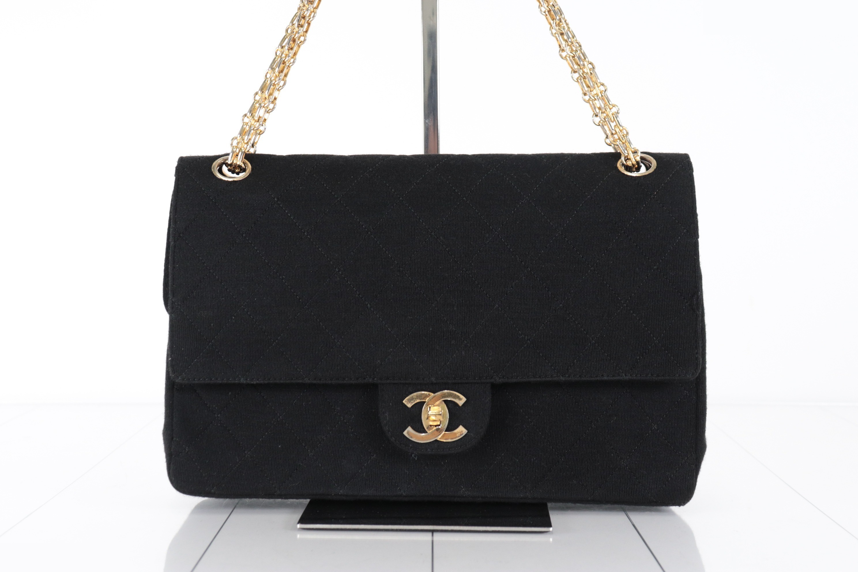 Double flap cotton 2.55 chain shoulder bag — view 2