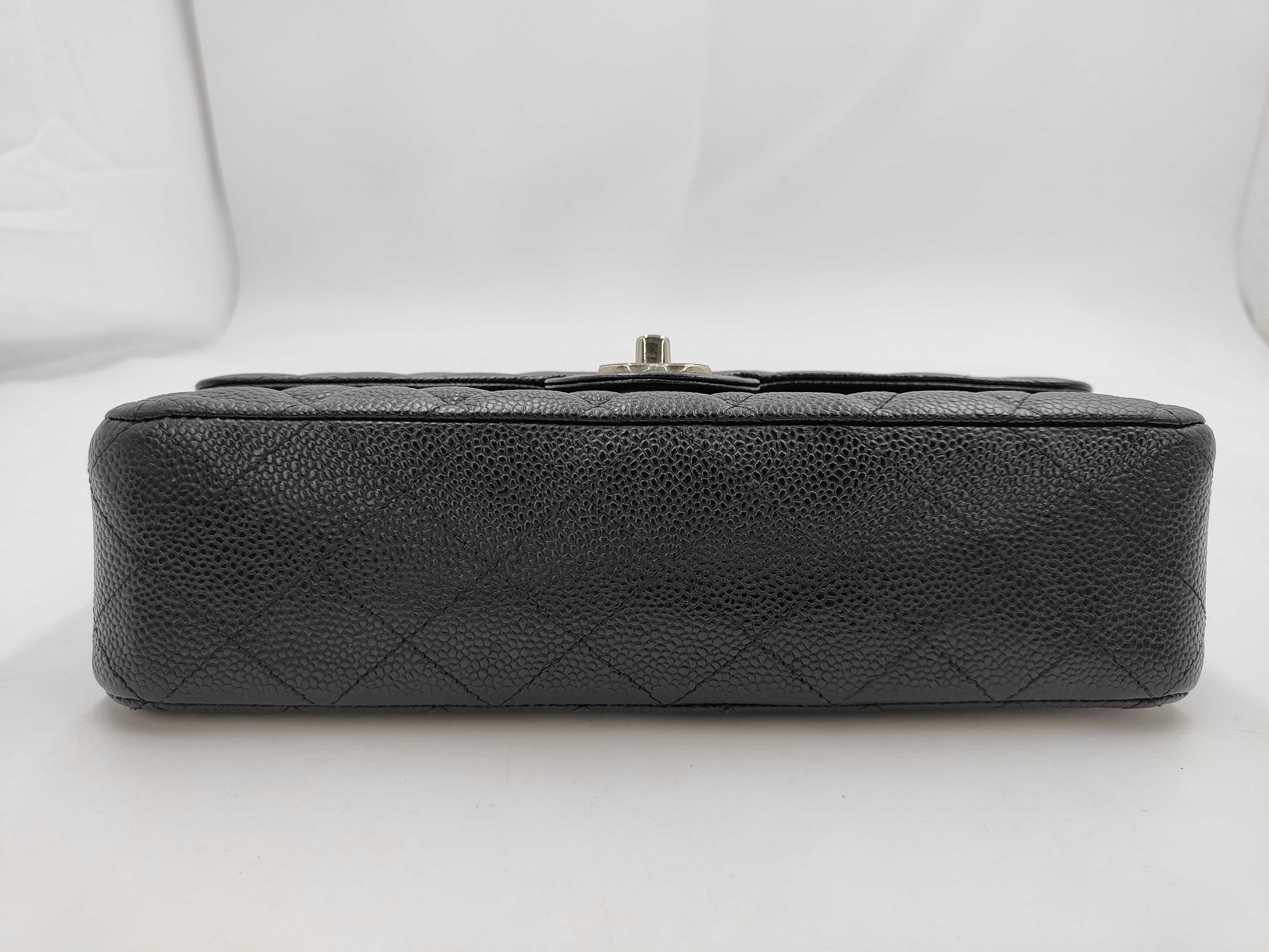 Caviar Skin Matelassé Double Flap Shoulder Bag — view 5