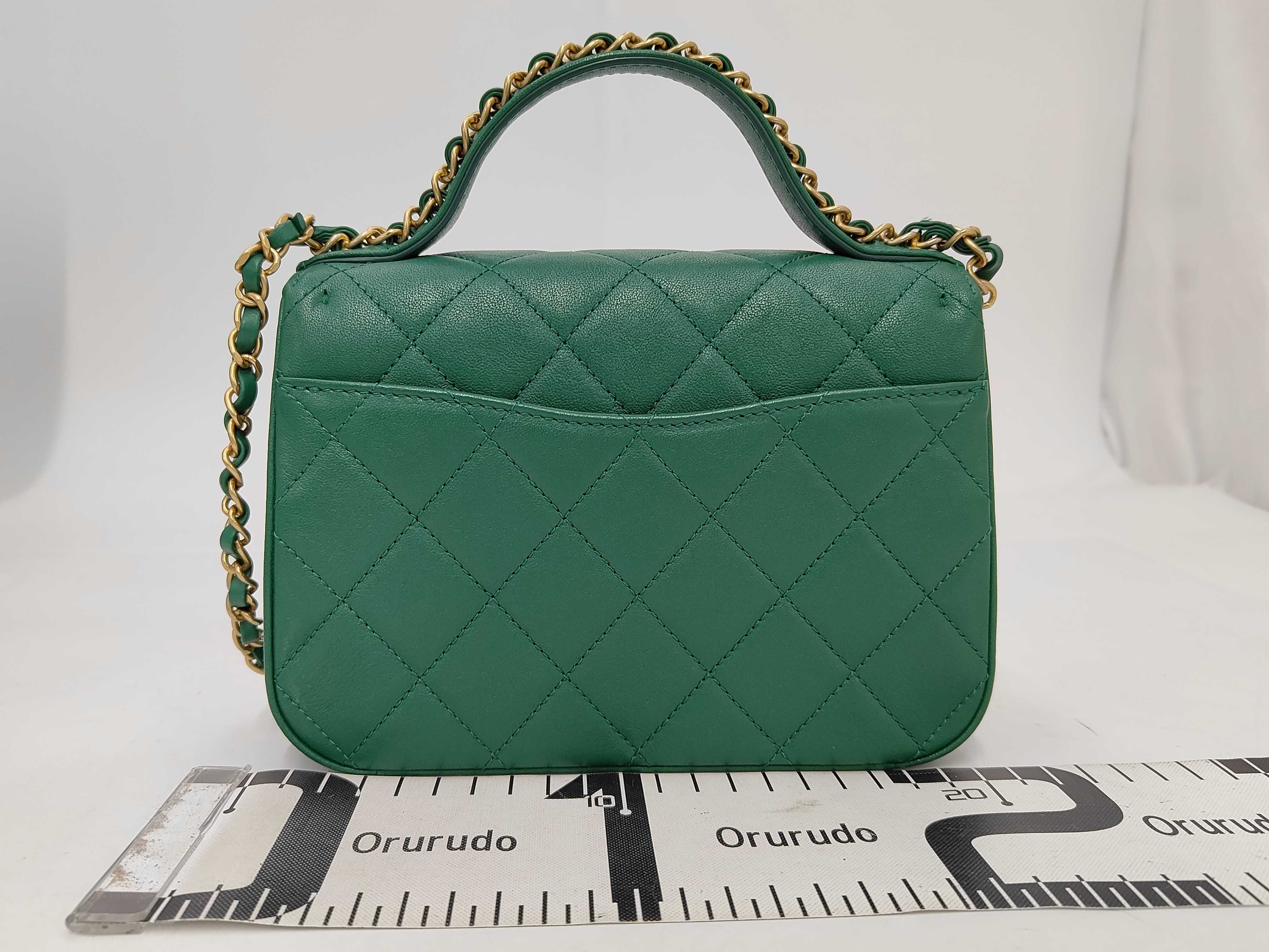 BAG CHANEL19 AS0967 CHAIN ​​TOP HANDLE 2WAY GREEN NO.28 W/ CARD 28619505 Handbag — view 2