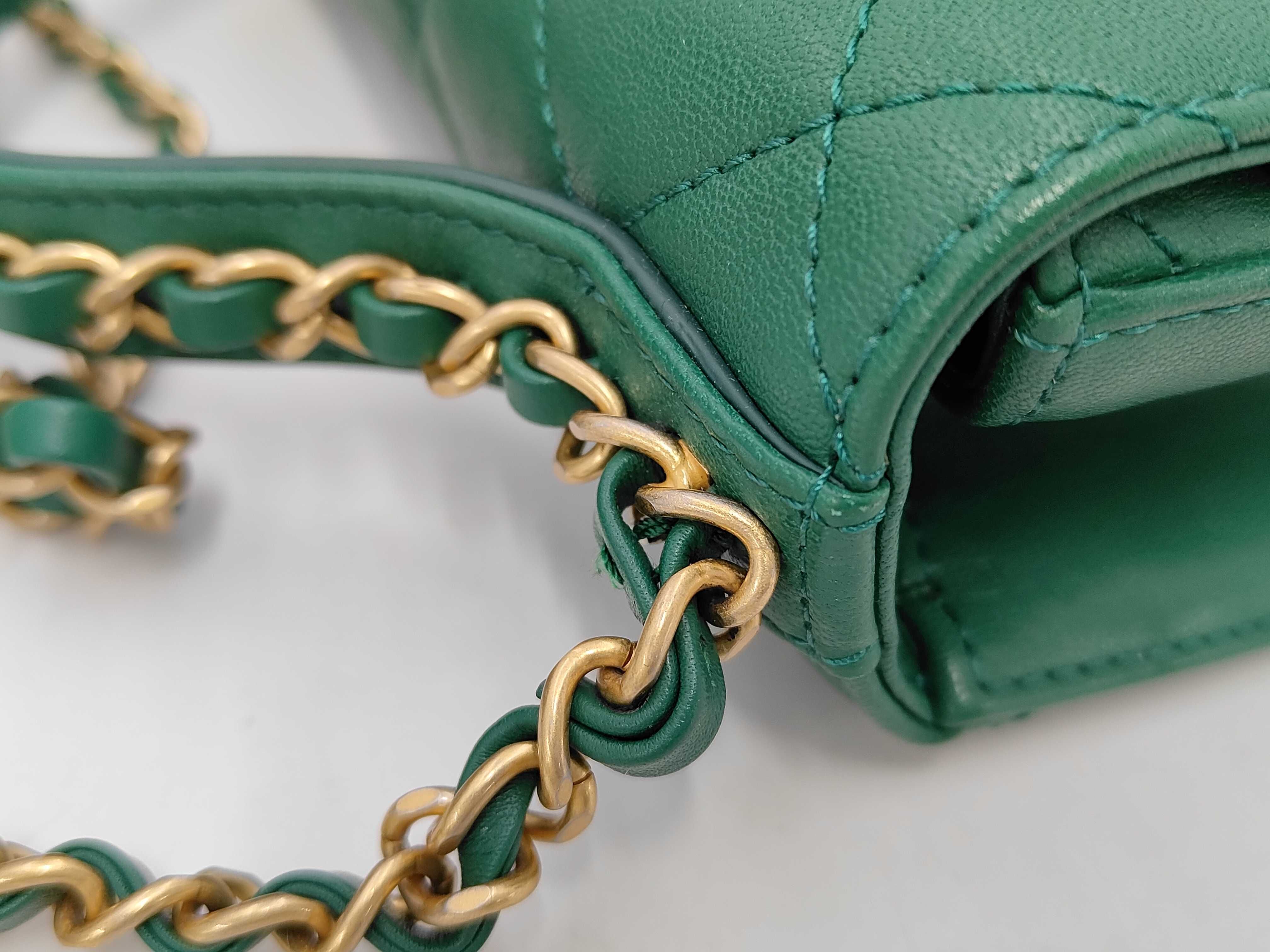 BAG CHANEL19 AS0967 CHAIN ​​TOP HANDLE 2WAY GREEN NO.28 W/ CARD 28619505 Handbag — view 5