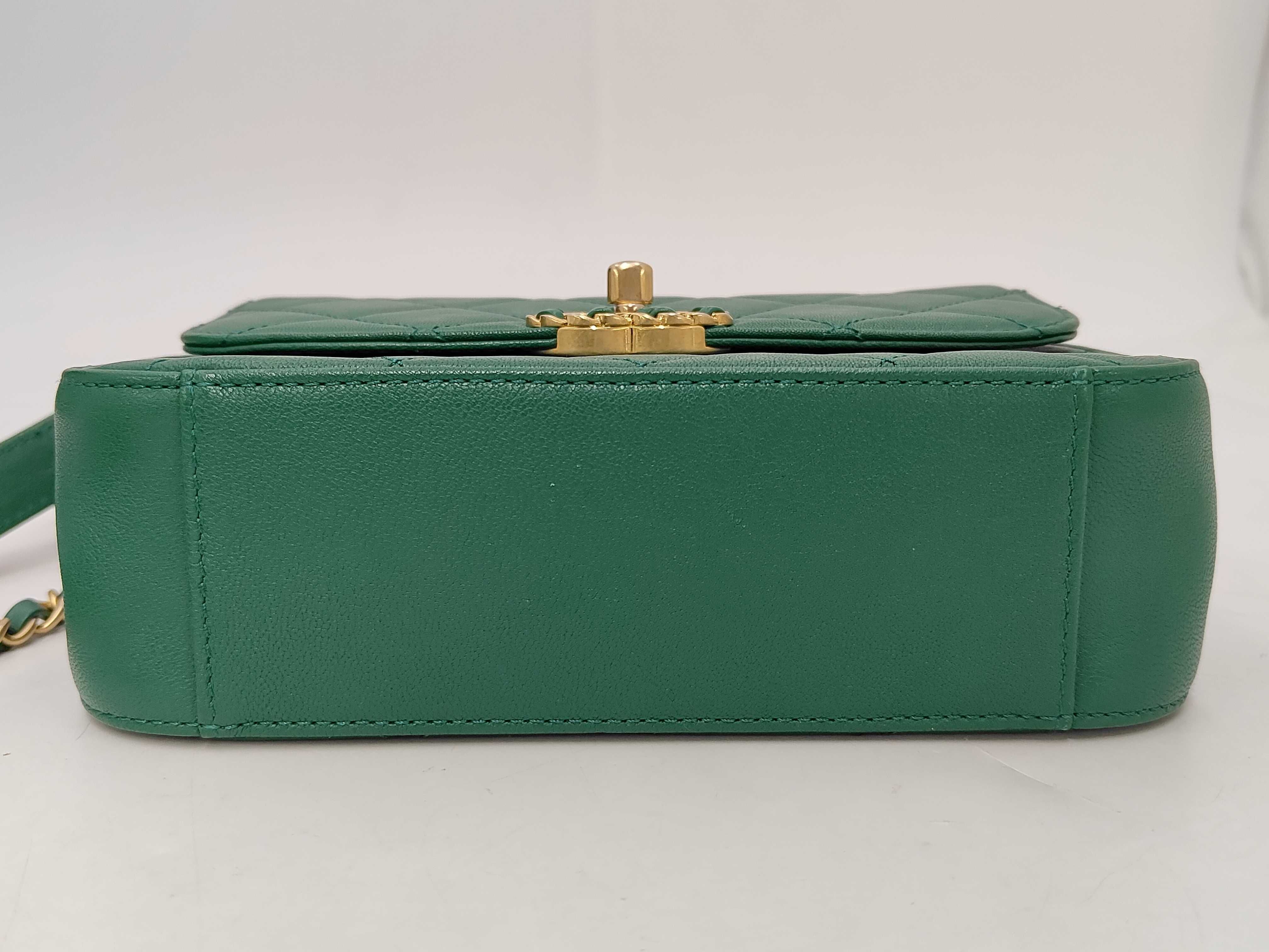 BAG CHANEL19 AS0967 CHAIN ​​TOP HANDLE 2WAY GREEN NO.28 W/ CARD 28619505 Handbag — view 7