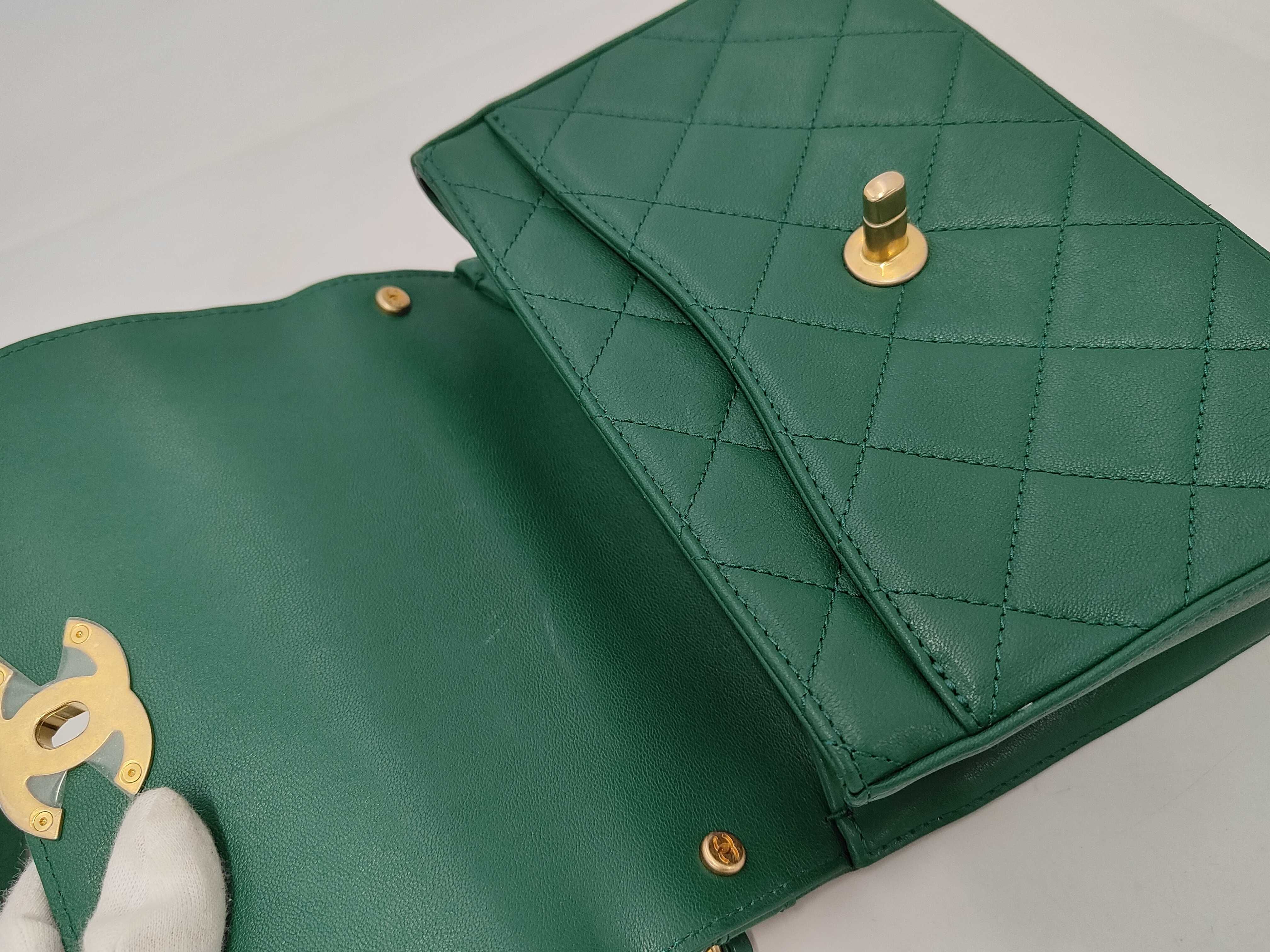 BAG CHANEL19 AS0967 CHAIN ​​TOP HANDLE 2WAY GREEN NO.28 W/ CARD 28619505 Handbag — view 8