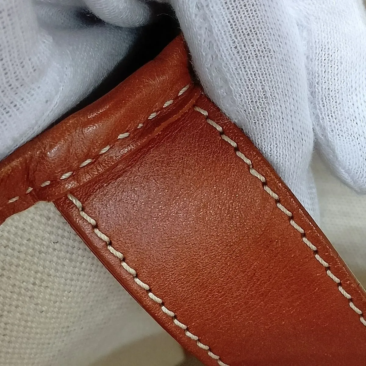 Belchasse MM PVC x Leather Tote Bag, Black x Brown — view 14