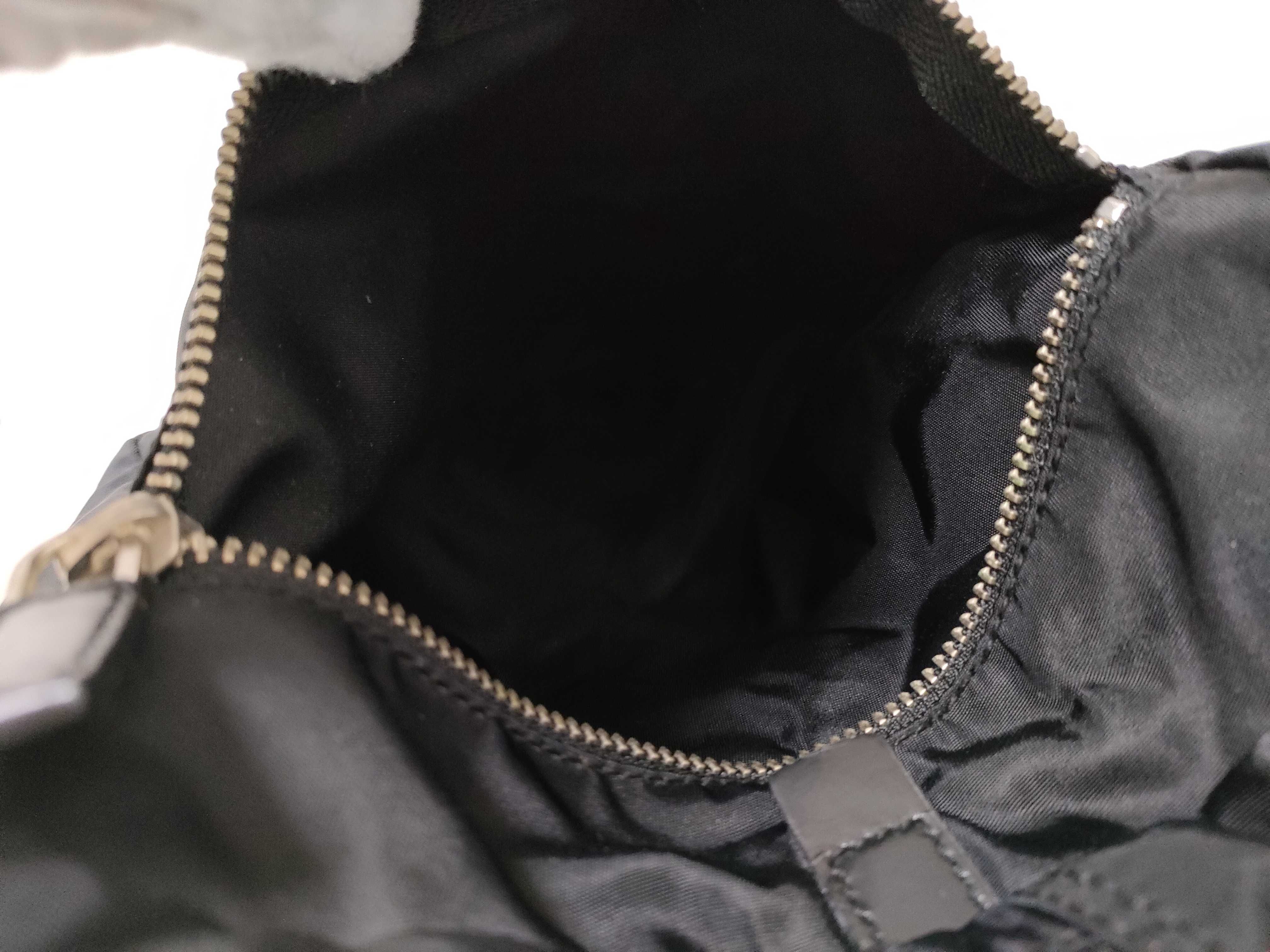 Nylon Mini Boston Tote Bag with Triangle Logo — view 12