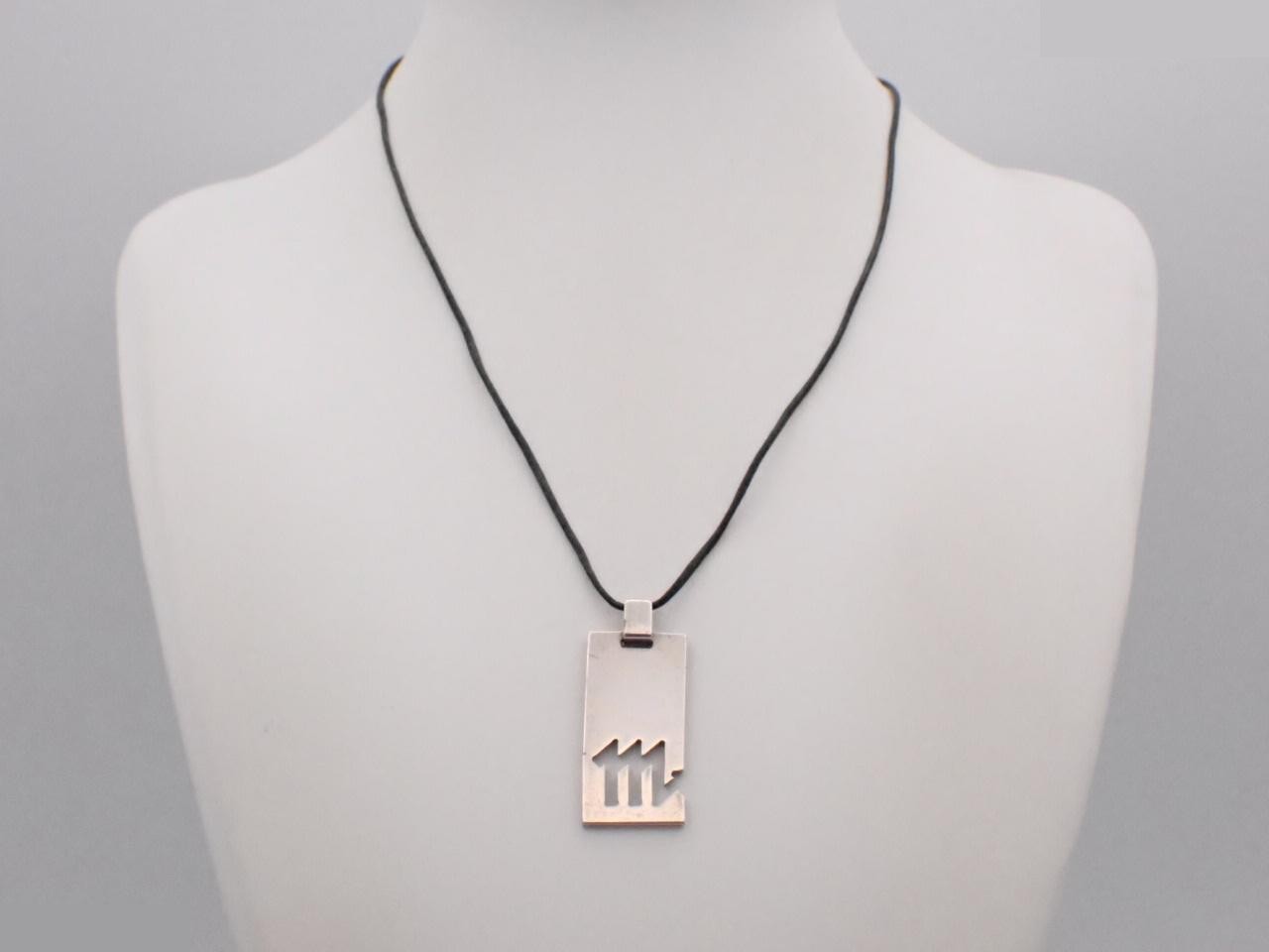 Silver scorpion necklace, 925 sterling silver / Total weight 13.6g — view 3