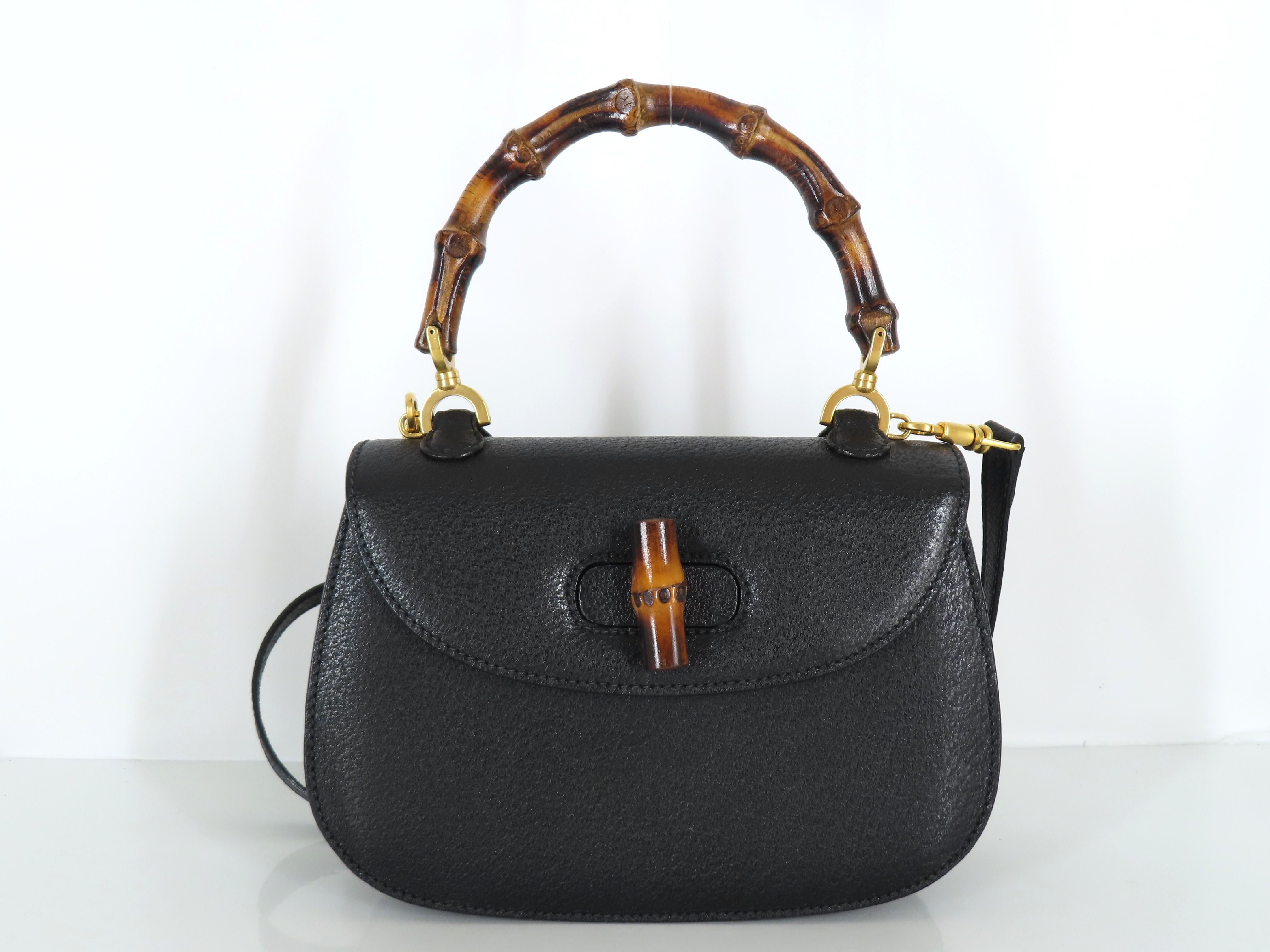 Bamboo Leather 2-Way Handbag, Purple, 000 1014 0188 (Handbag)
