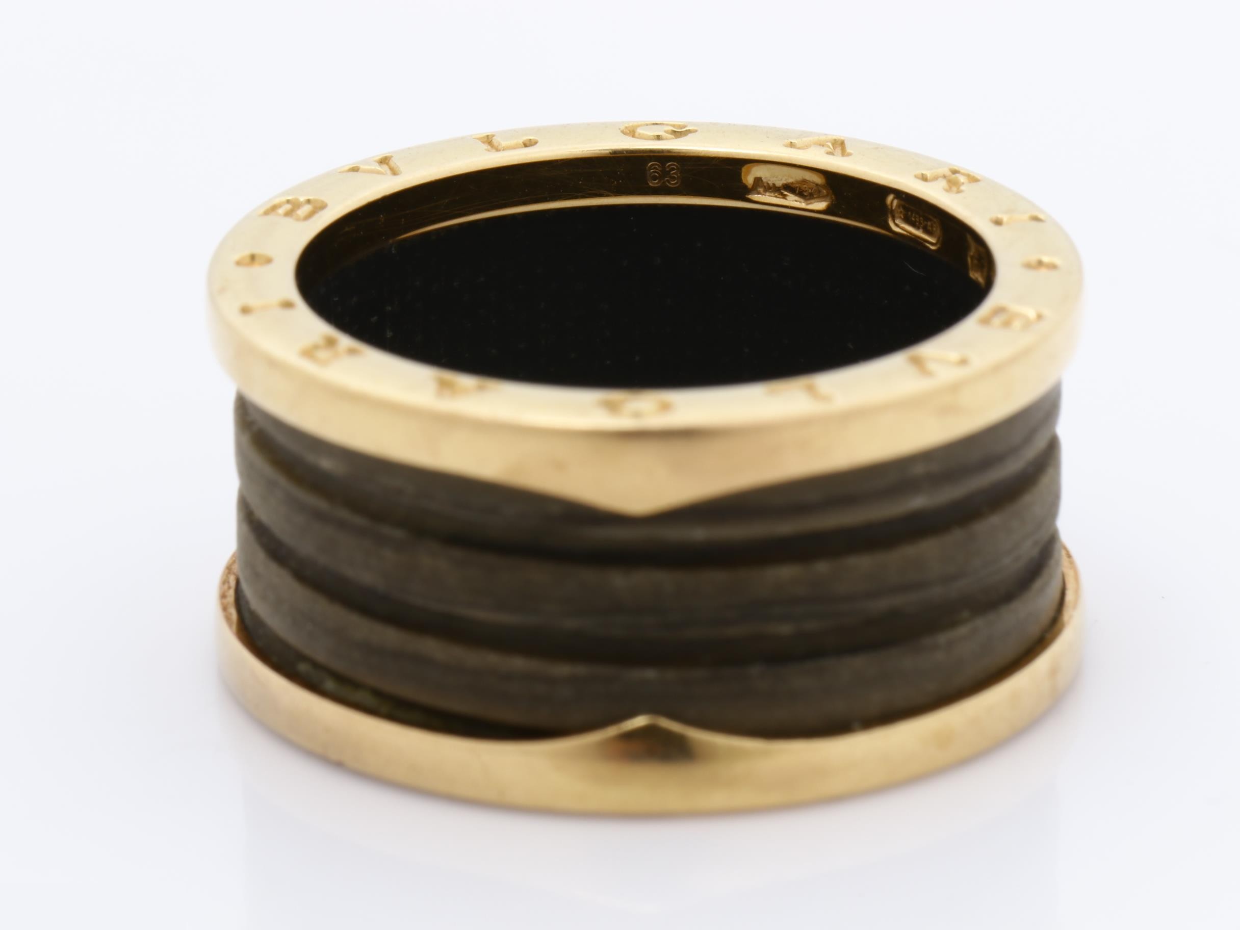 B.zero1 K18 Pink Gold 4-Band Marble Watch 8.6g — view 4