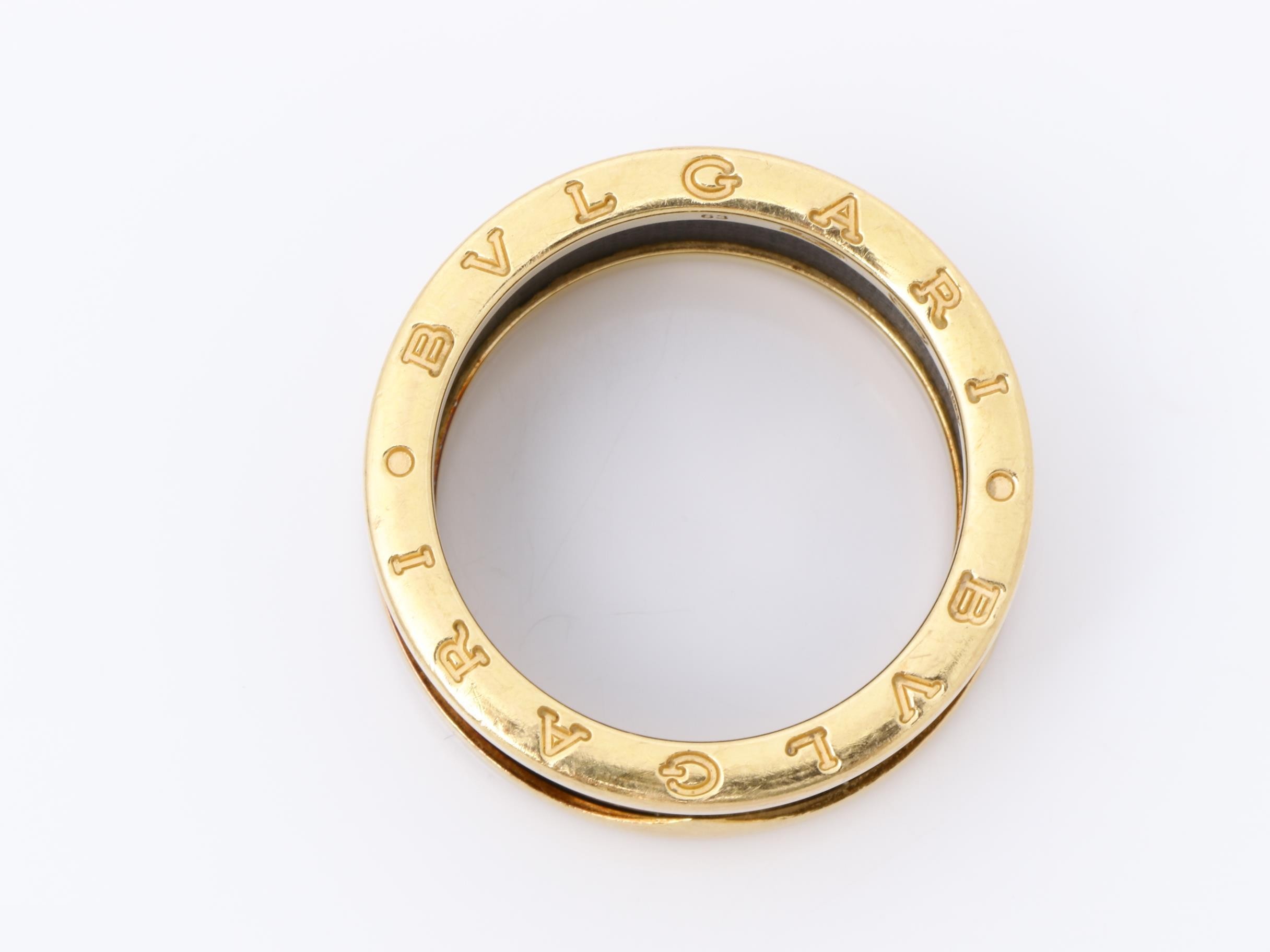 B.zero1 K18 Pink Gold 4-Band Marble Watch 8.6g — view 5
