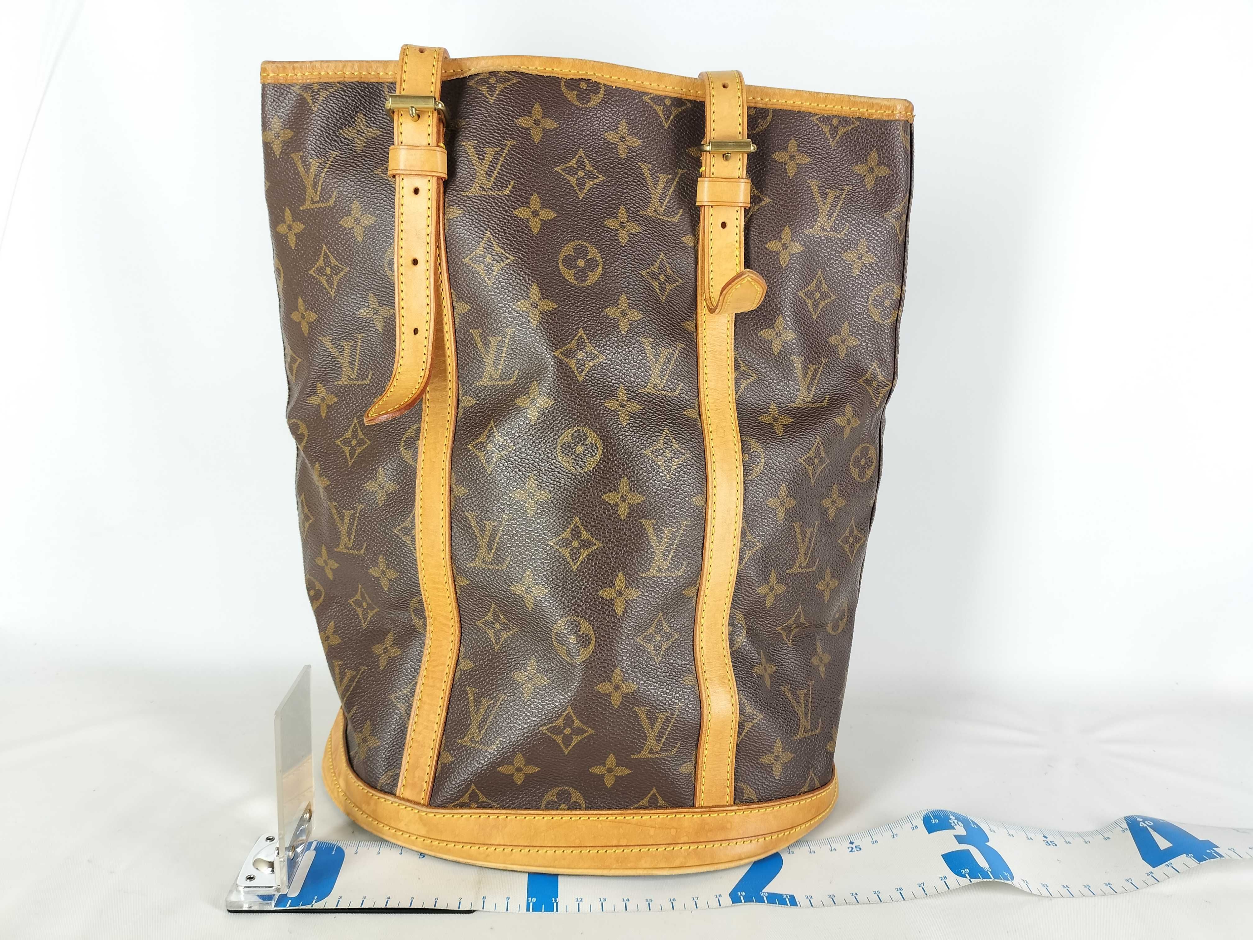 Monogram M42236 Bucket GM Tote Bag with Accessories Pouch — view 2