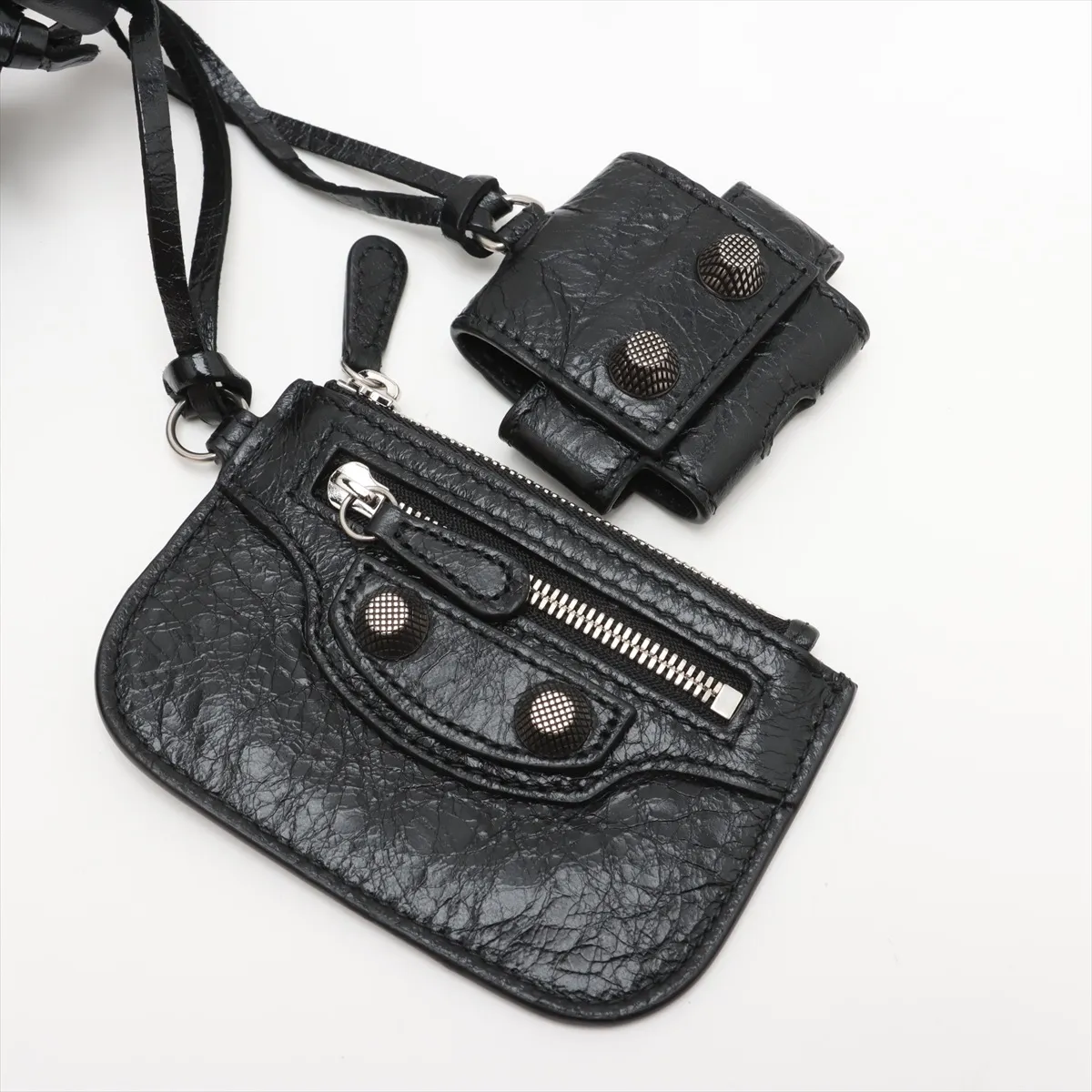 Luka Gour XS Leather Shoulder Bag Black 719082 — view 12